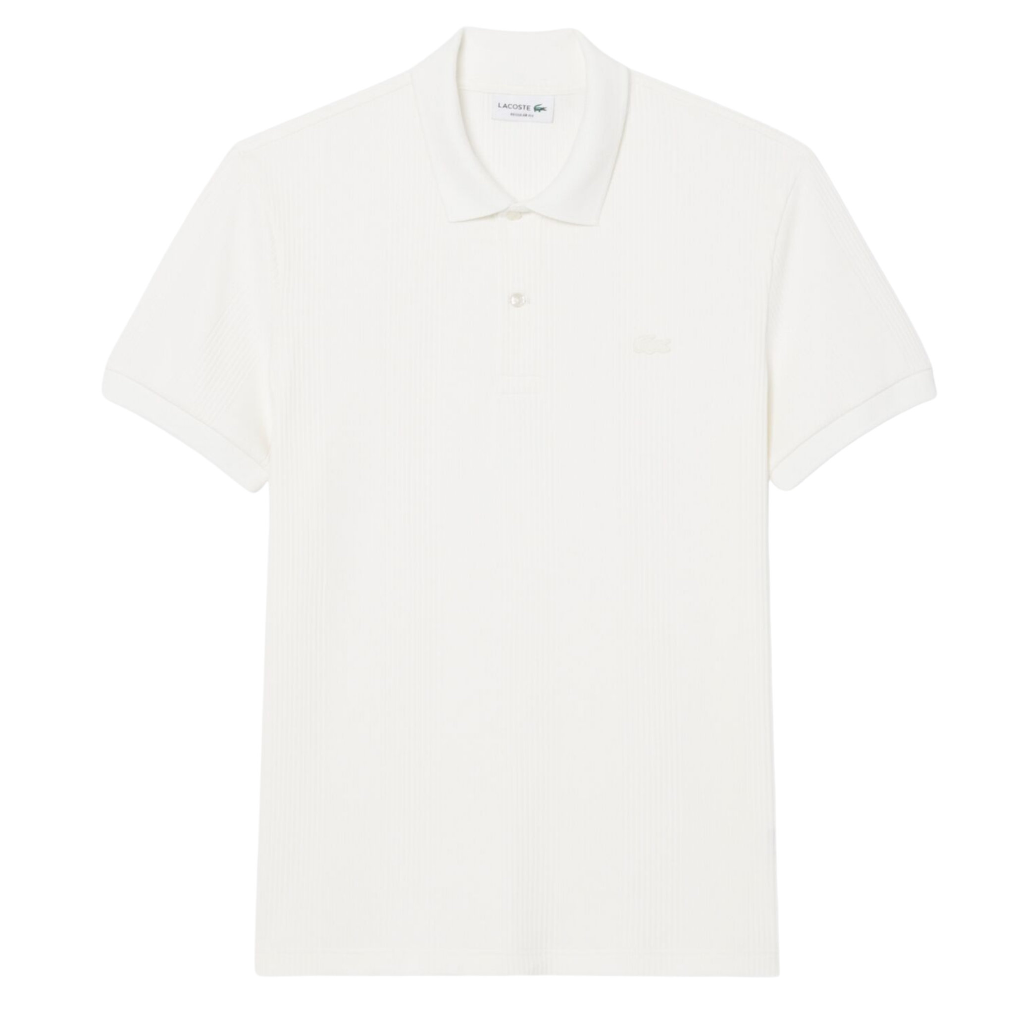 Mens Lacoste Flour Ribbed Cotton Regular Fit S/s Polo