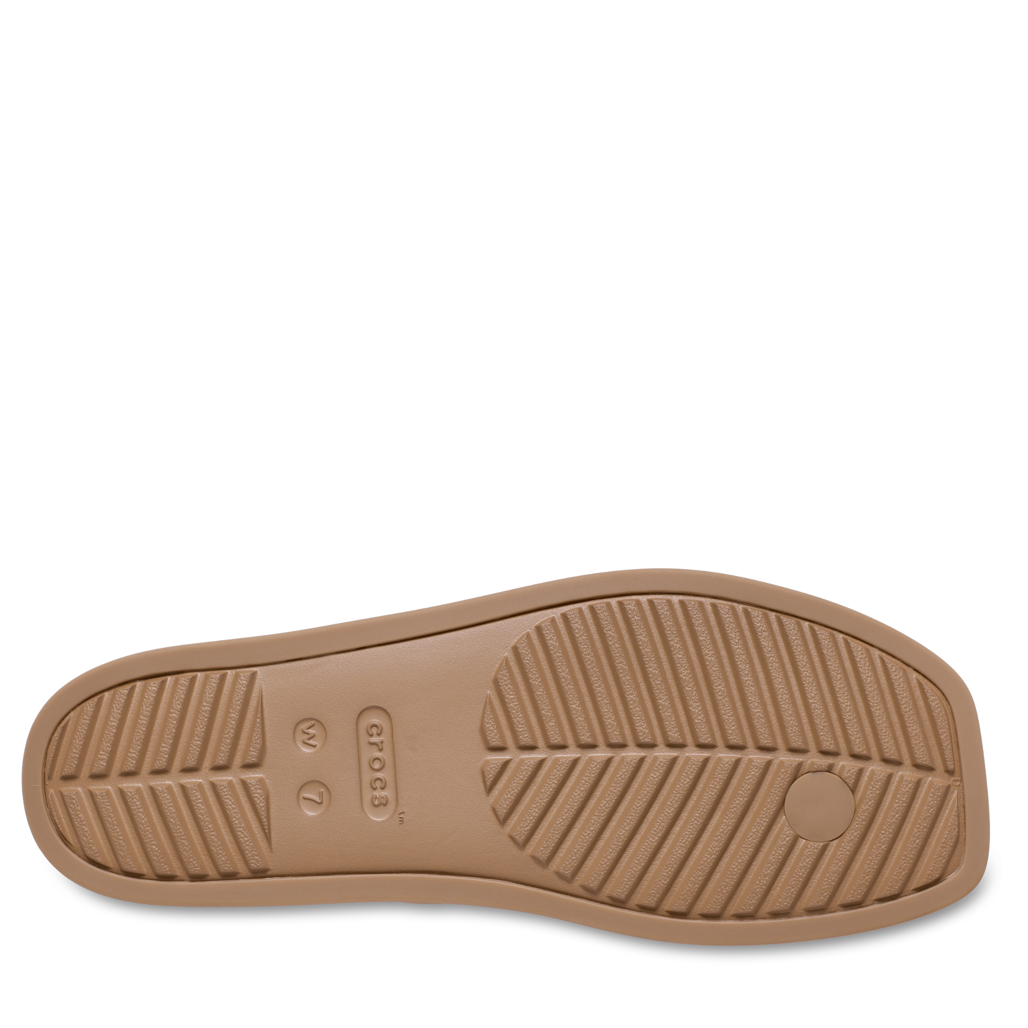 Womens Crocs Milk Chocolate Miami Thong Flip Sandals