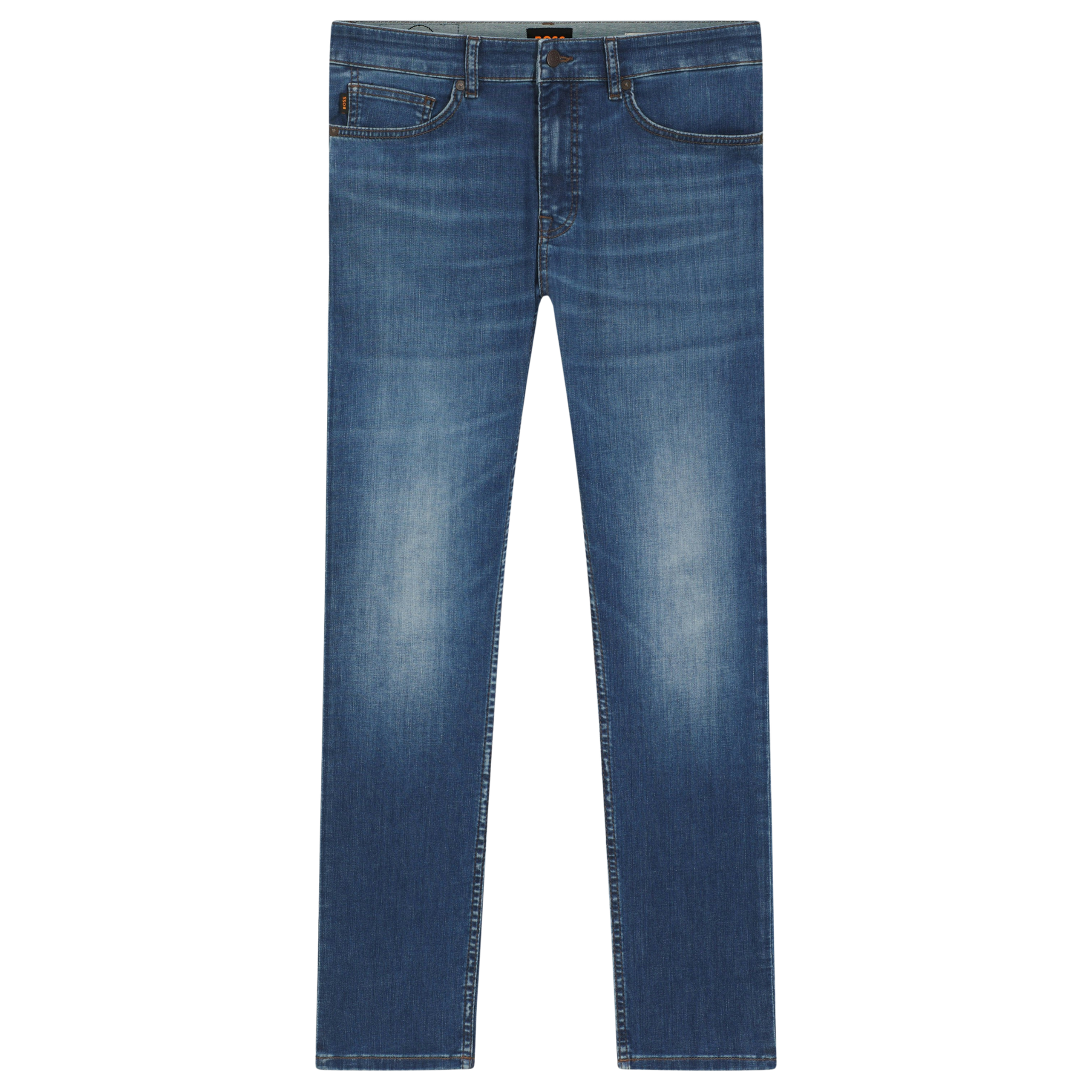 Mens BOSS Medium Blue Wash Delaware BO Slim Fit Jeans