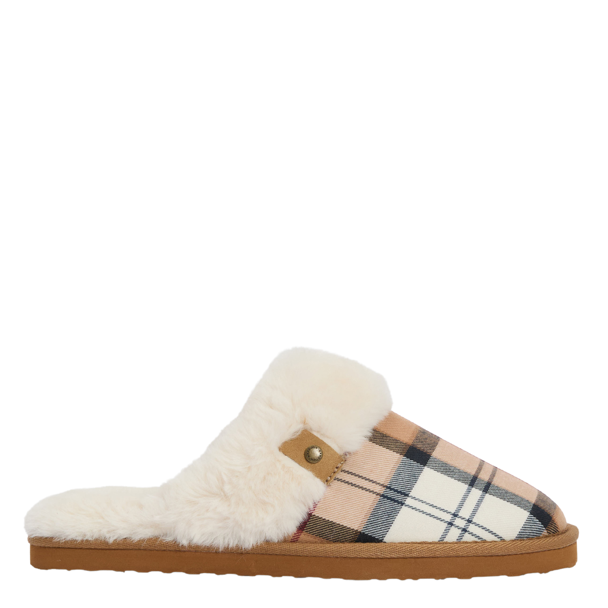 Womens Barbour Hessian Tartan Claudia Slippers