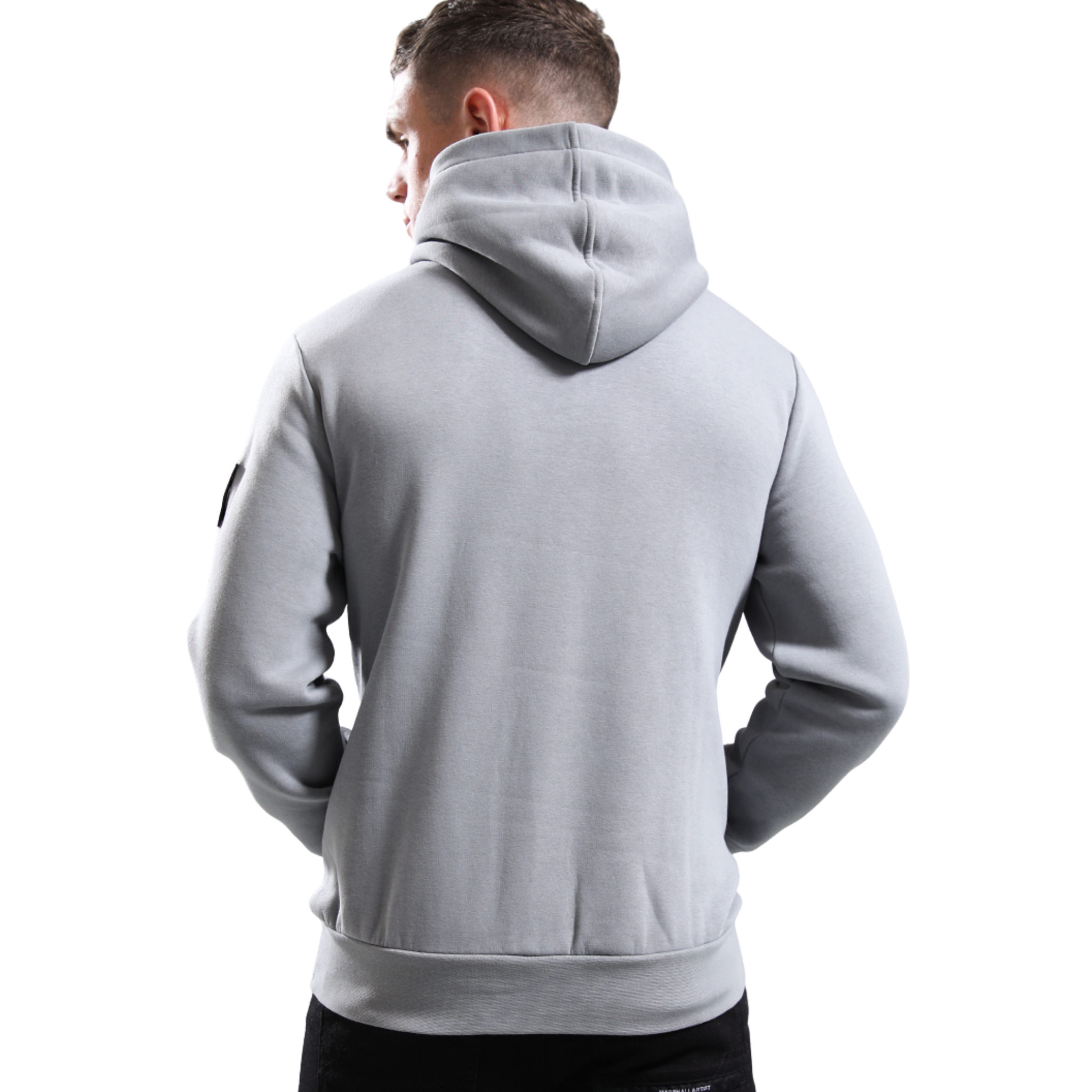 Mens Marshall Artist Monument Grey Crux 1/4 Zip Hoodie