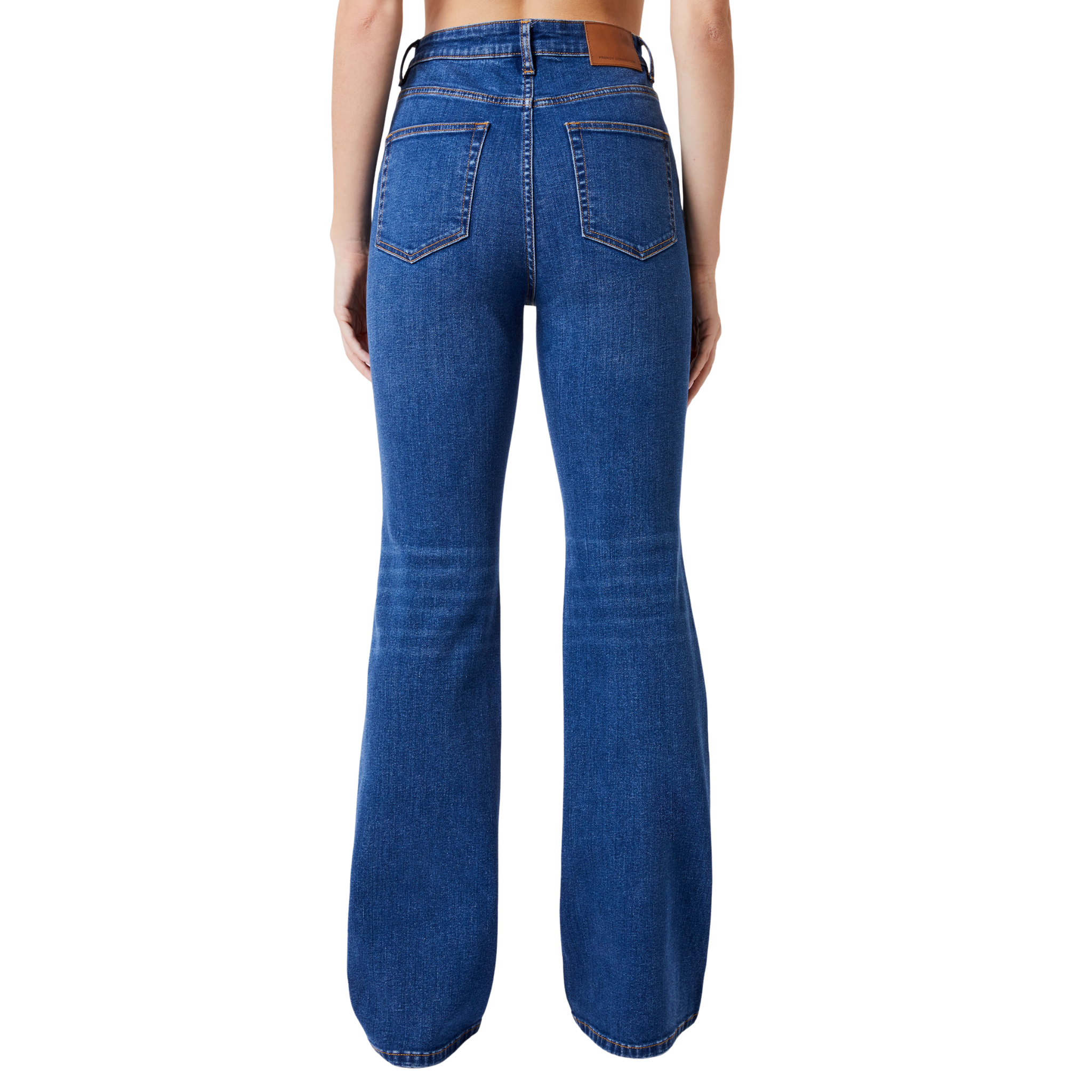 Womens French Connection Mid Wash Toms Flared Jeans