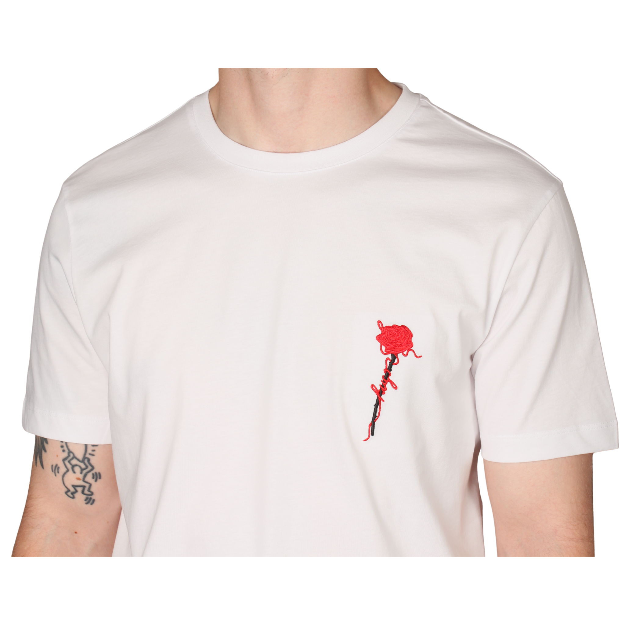 Mens HUGO White Diflow S/s T Shirt