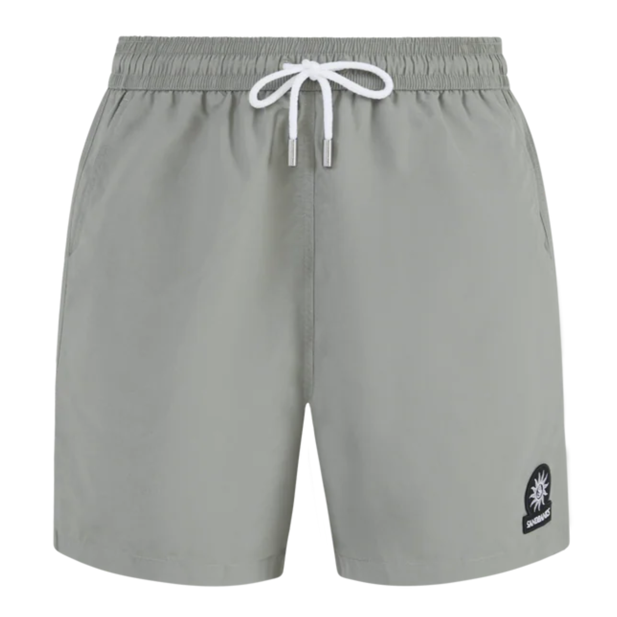 Mens Sandbanks Sage Badge Logo Recycled Swim Shorts