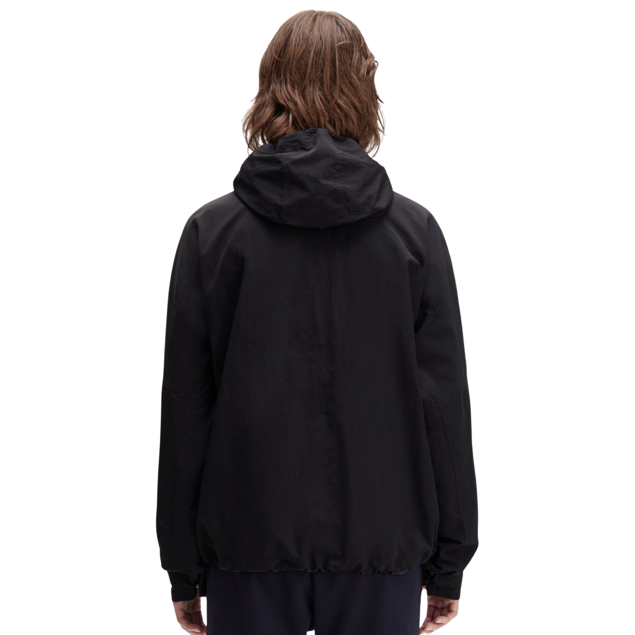 Mens Fred Perry Black Cropped Ripstop Parka