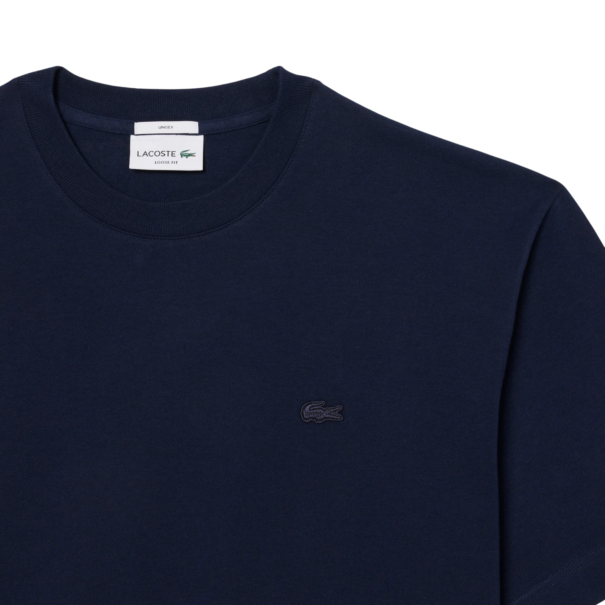 Mens Lacoste Navy Loose Fit Heavy Jersey S/s T Shirt