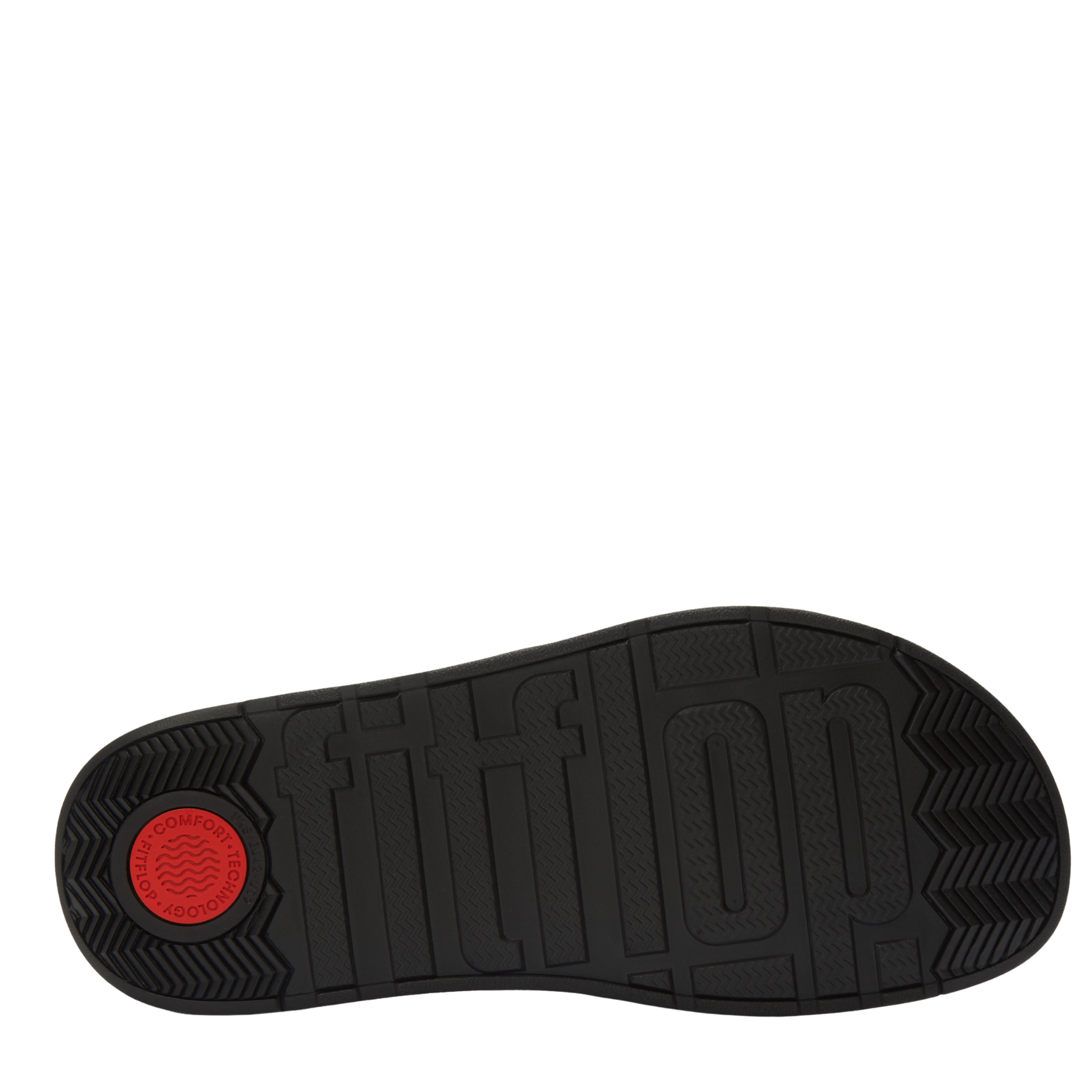 Womens FitFlop Black Graphic-Weave Gen-FF Buckle Slide Sandals