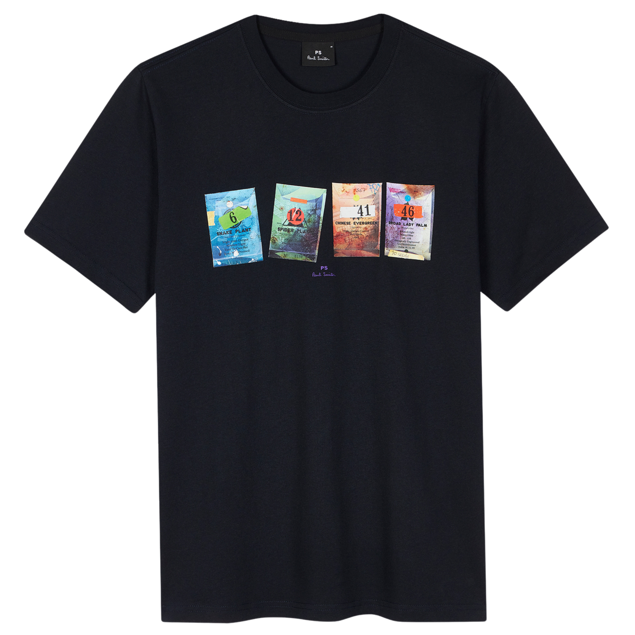 Mens Paul Smith Navy Seed Packets S/s T Shirt