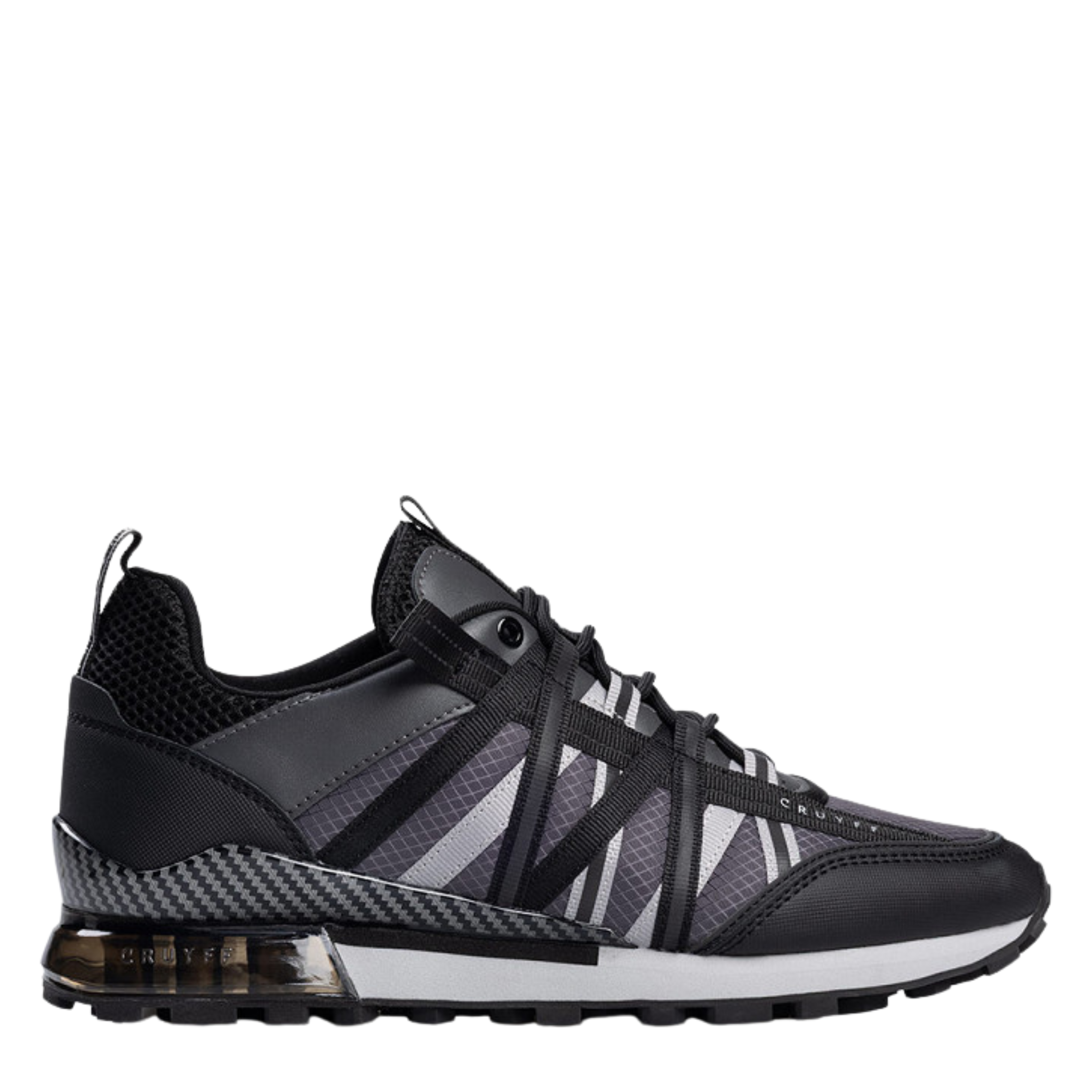 Mens Cruyff Black/Grey Fearia Trainers