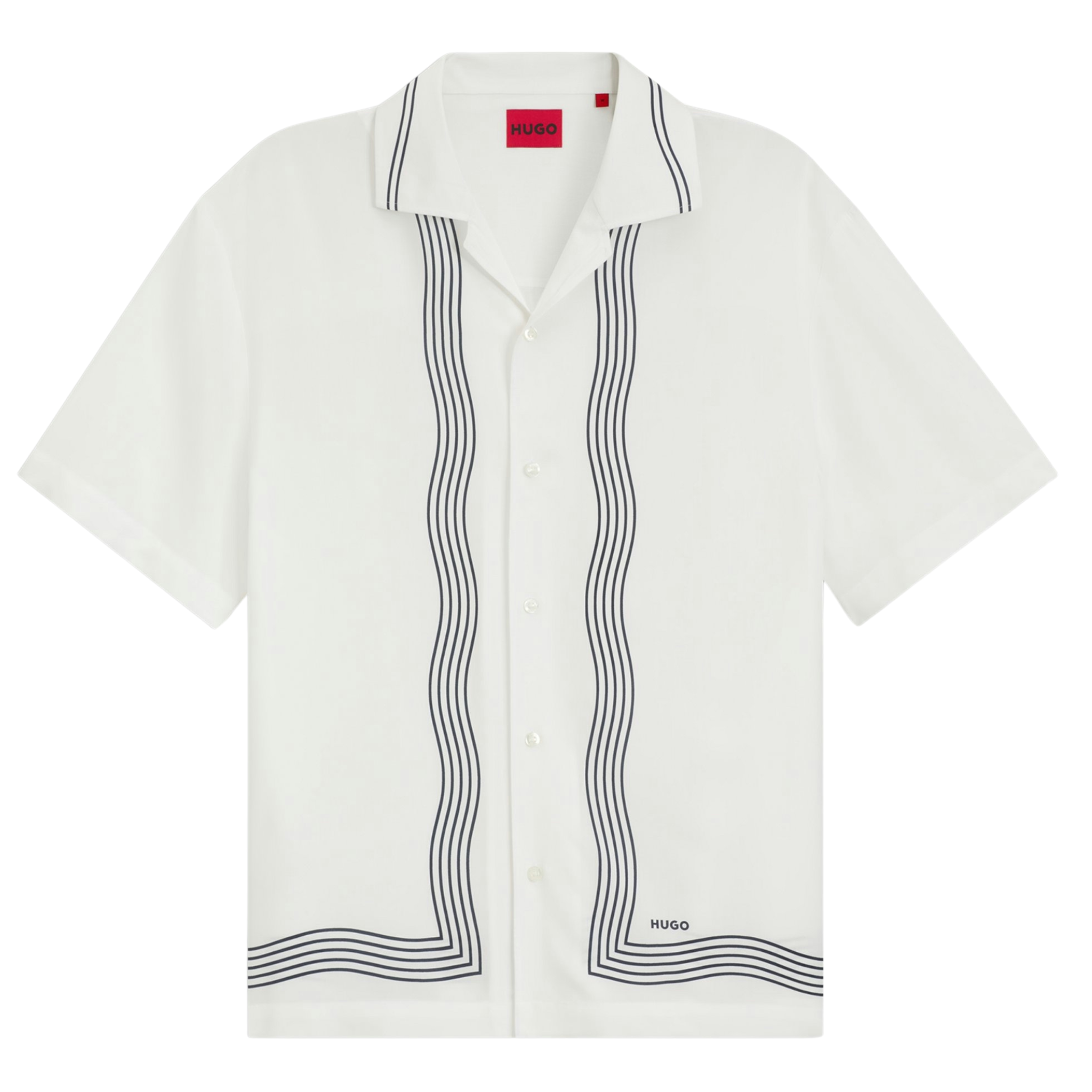 Mens HUGO Natural Exolino S/s Shirt