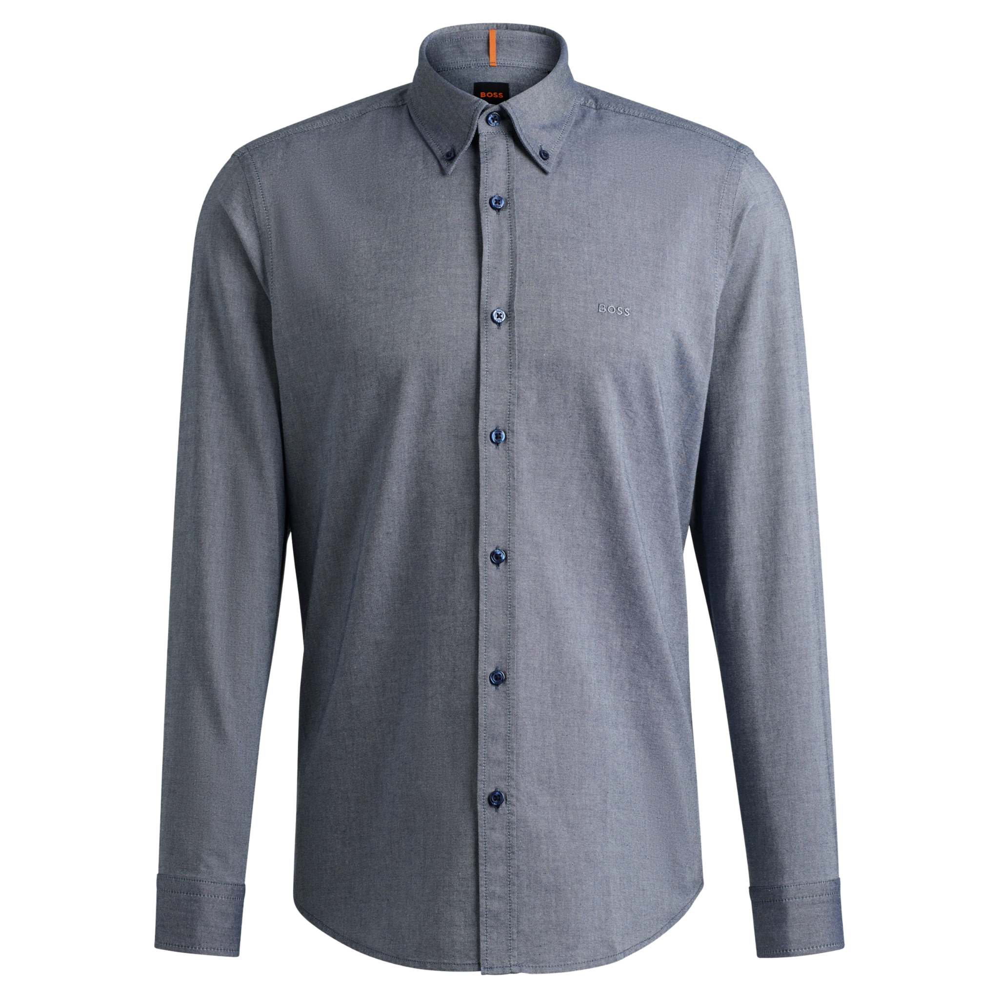 Mens BOSS Navy Rickert_M L/s Shirt