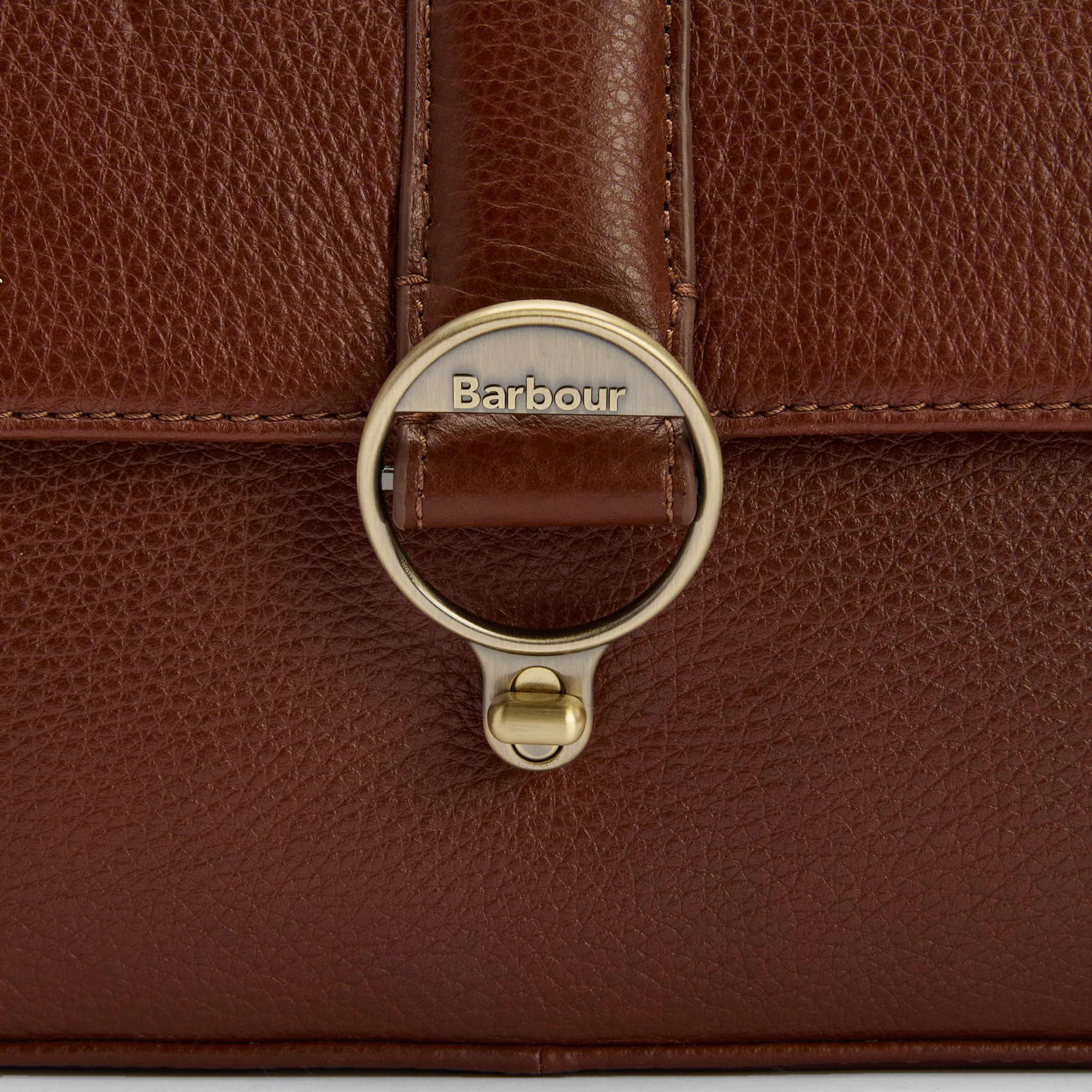 Womens Barbour Brown Rosa Leather Crossbody Bag