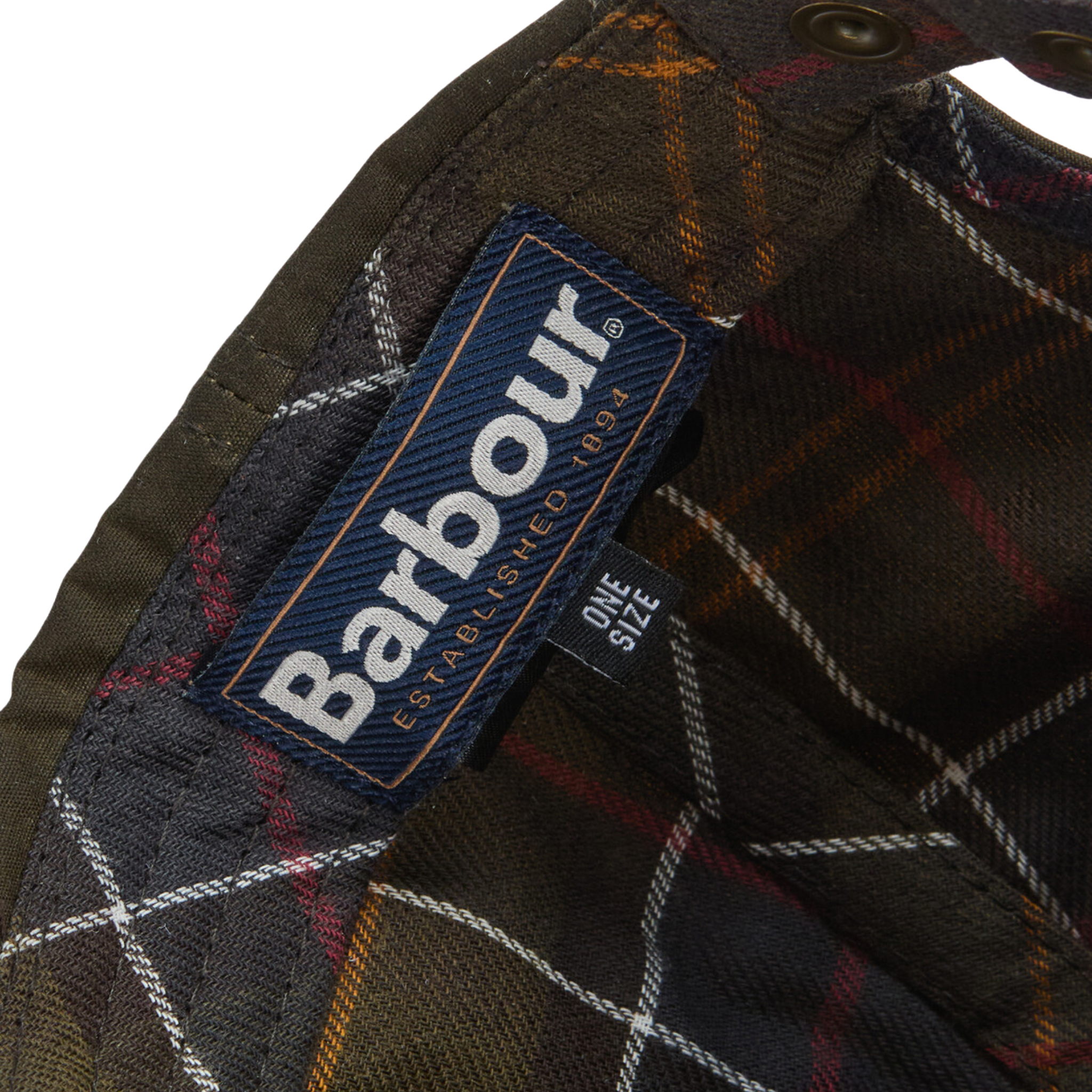 Mens Barbour Olive/Brown Ashby Wax Cap