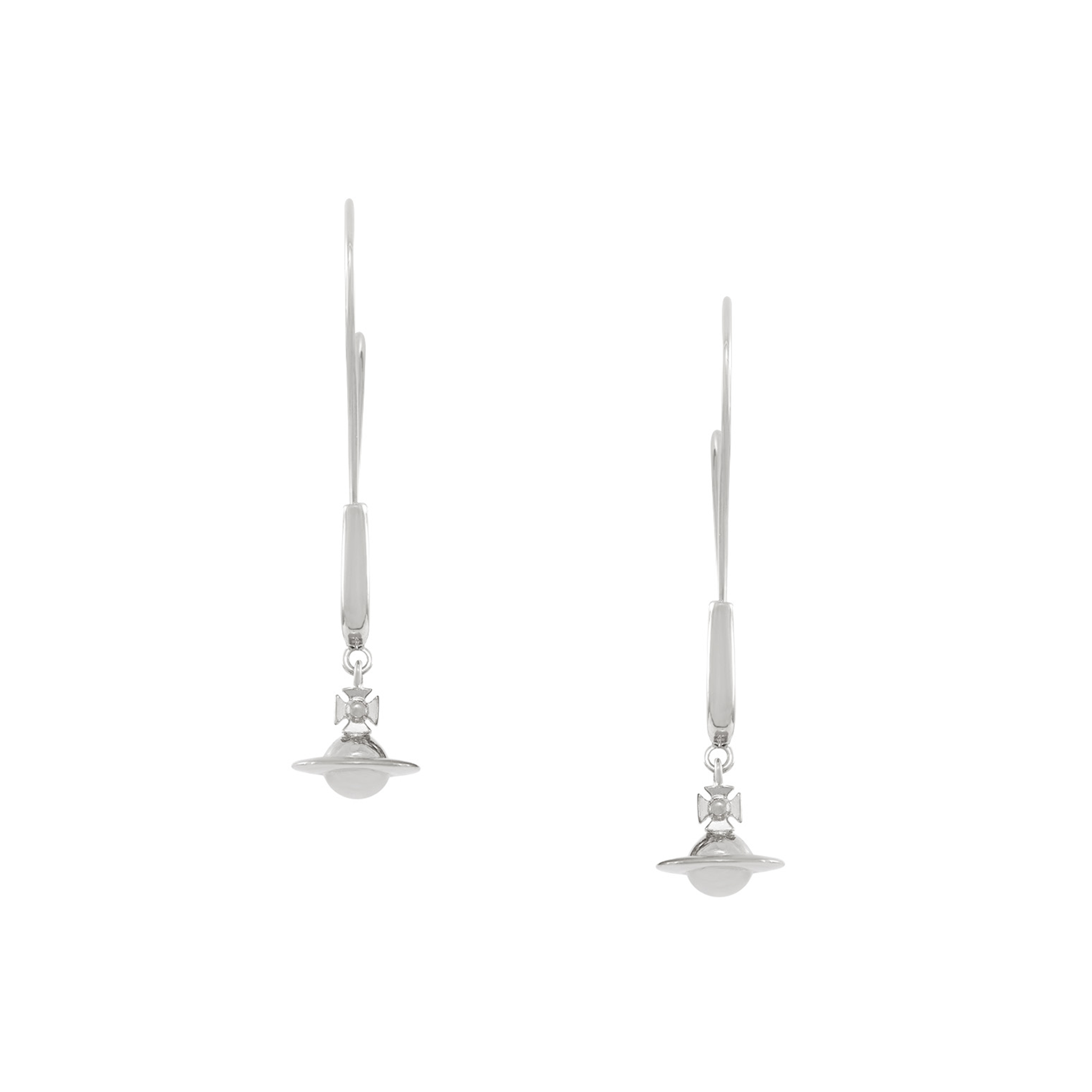Vivienne Westwood Platinum Maxima Orb Earrings