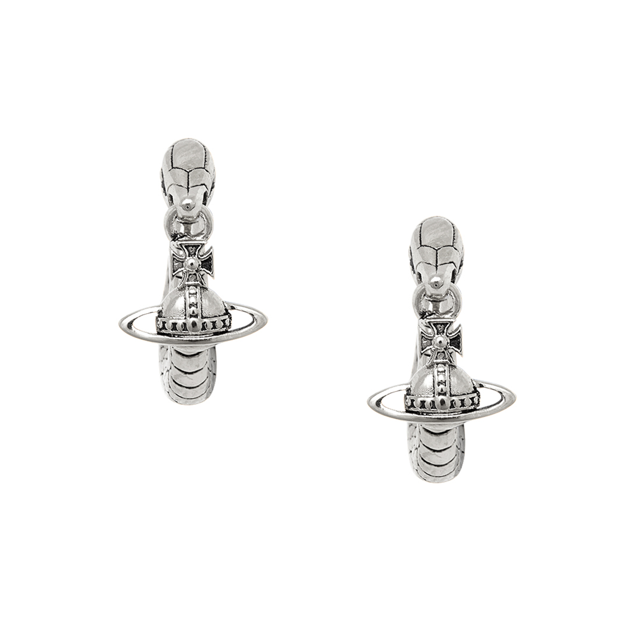 Vivienne Westwood Antique Platinum Albane Small Earrings