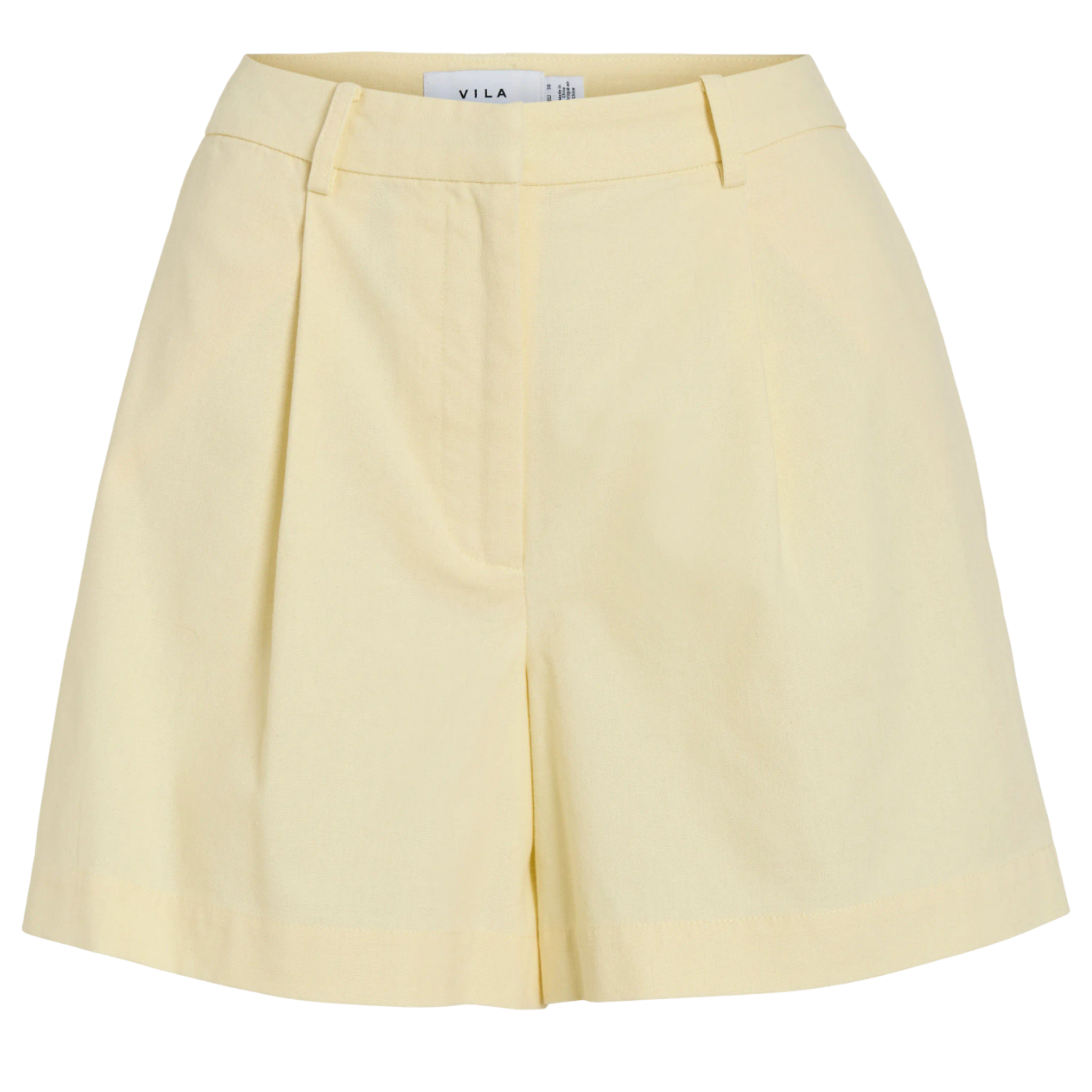 Womens Vila Pastel Yellow Vialara Shorts