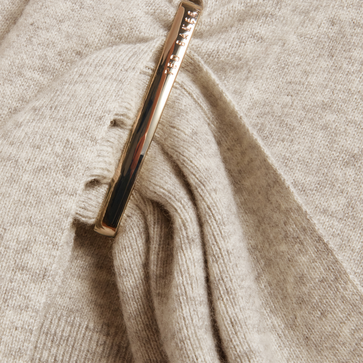 Womens Ted Baker Grey Marl Ethne Drape Detail Jumper
