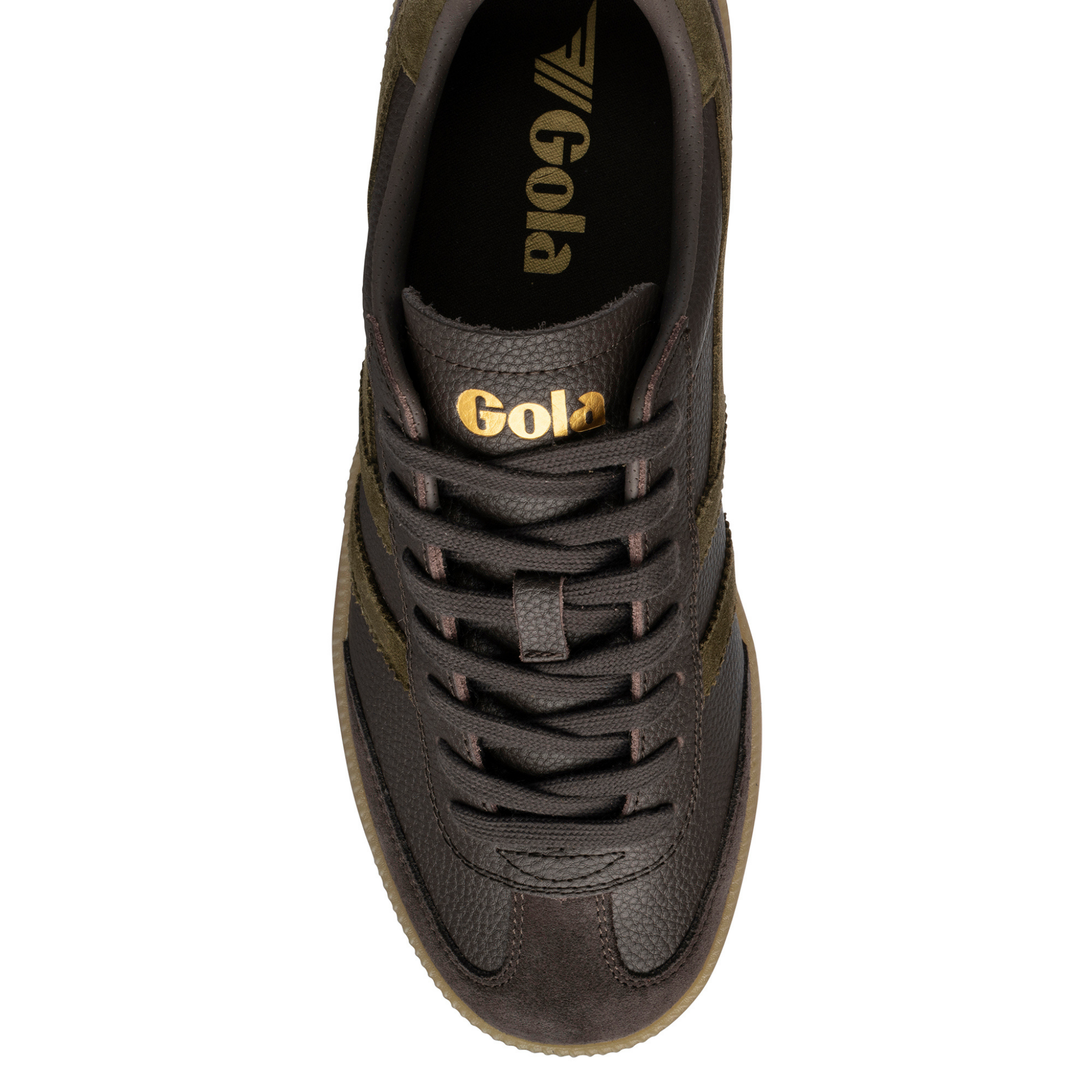 Mens Gola Mocha Pebble/Khaki/Gum Viper Serra Trainers