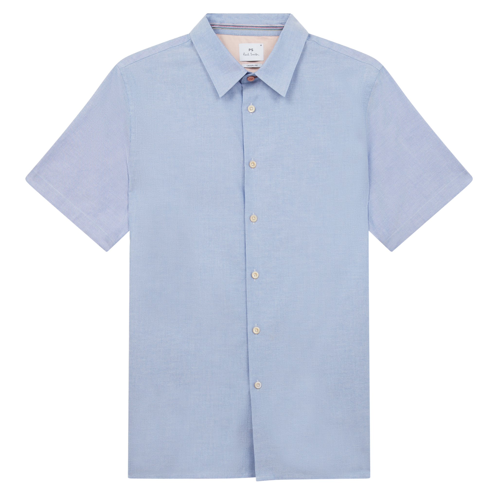 Mens Paul Smith Pale Blue Casual Fit S/s Shirt