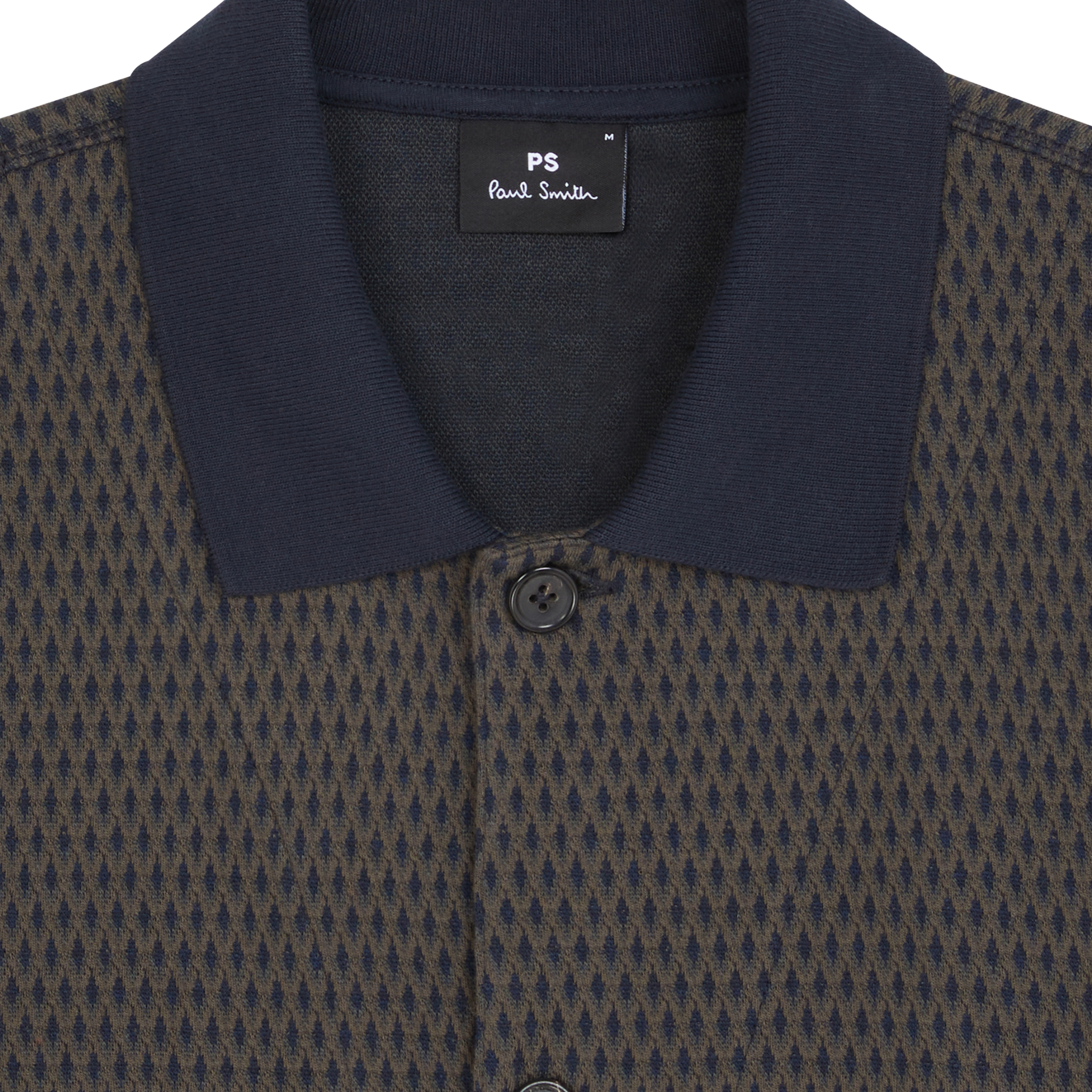 Mens Paul Smith Black Jacquard Cardigan