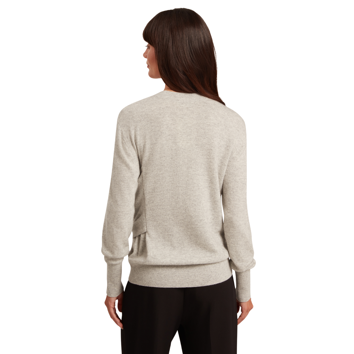 Womens Ted Baker Grey Marl Ethne Drape Detail Jumper