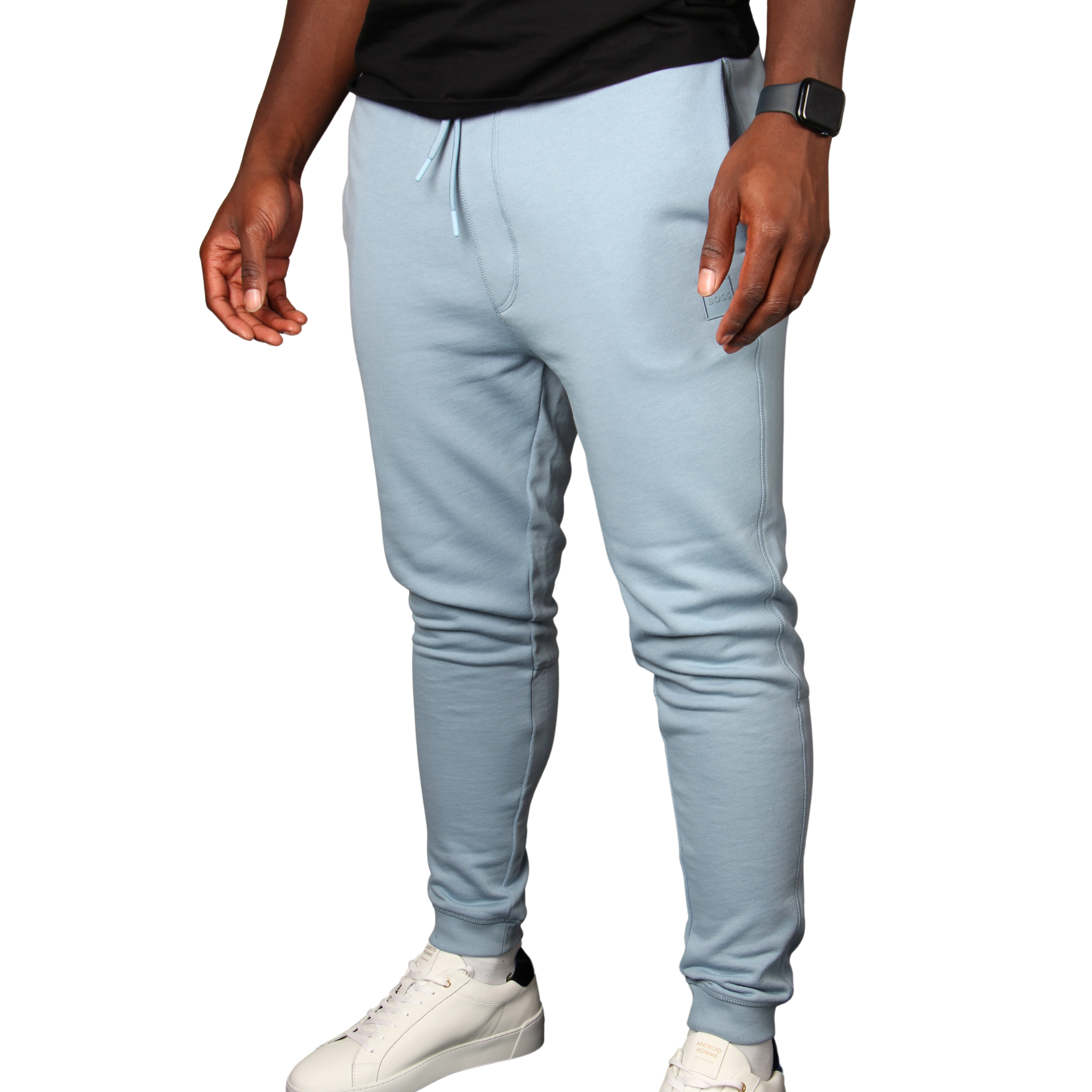 Mens BOSS Light Blue Sestart Sweat Pants