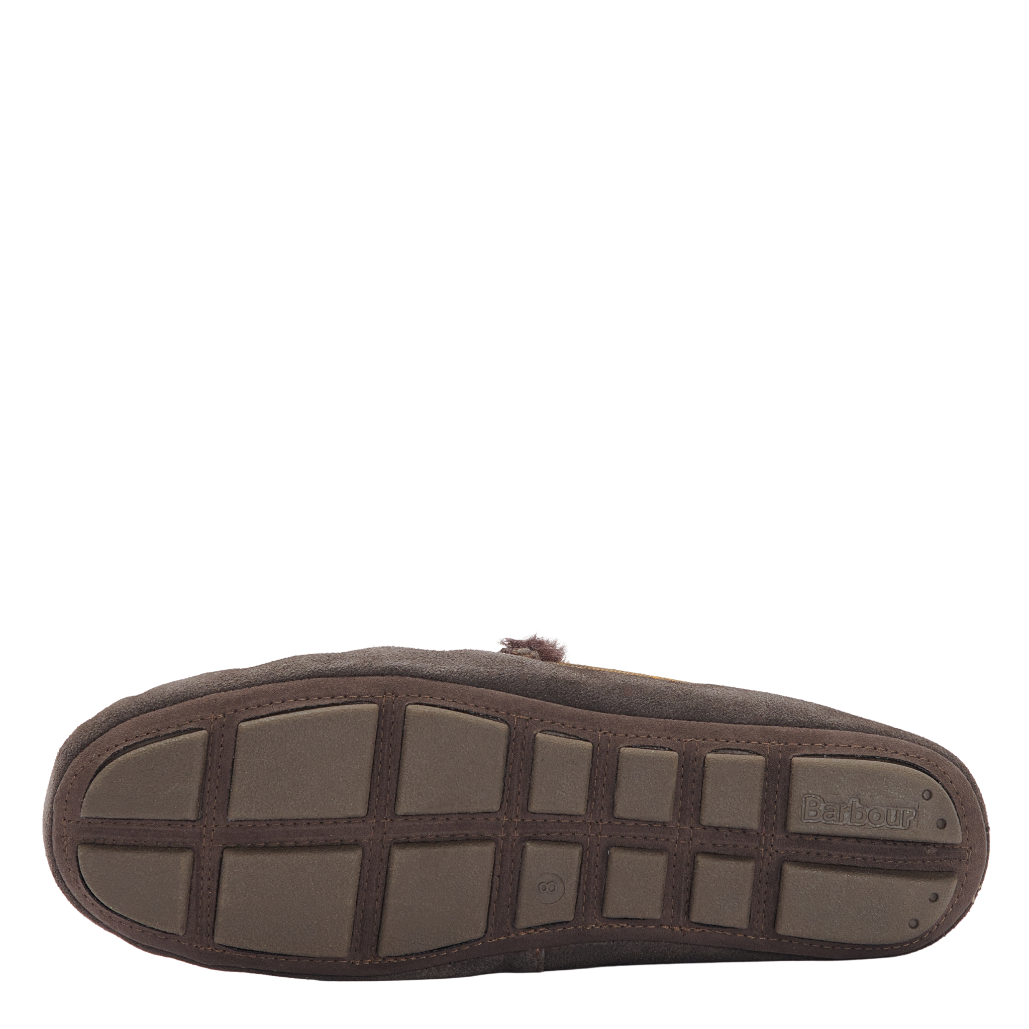 Mens Barbour Brown Suede Monty Slippers