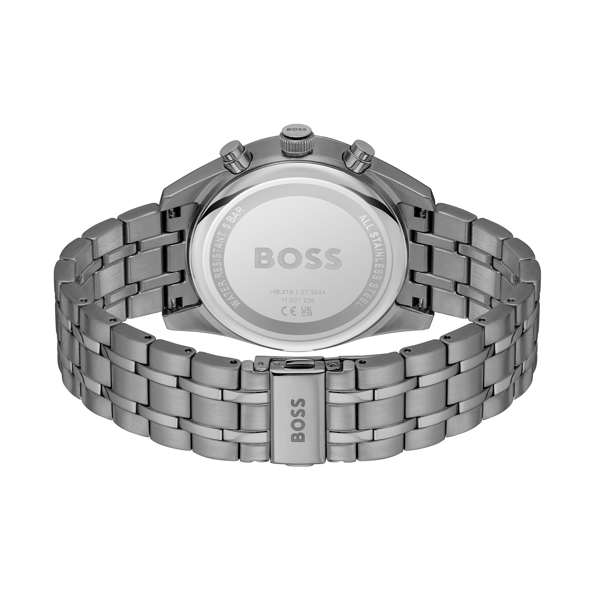 Mens BOSS Grey Skytraveller Bracelet Watch