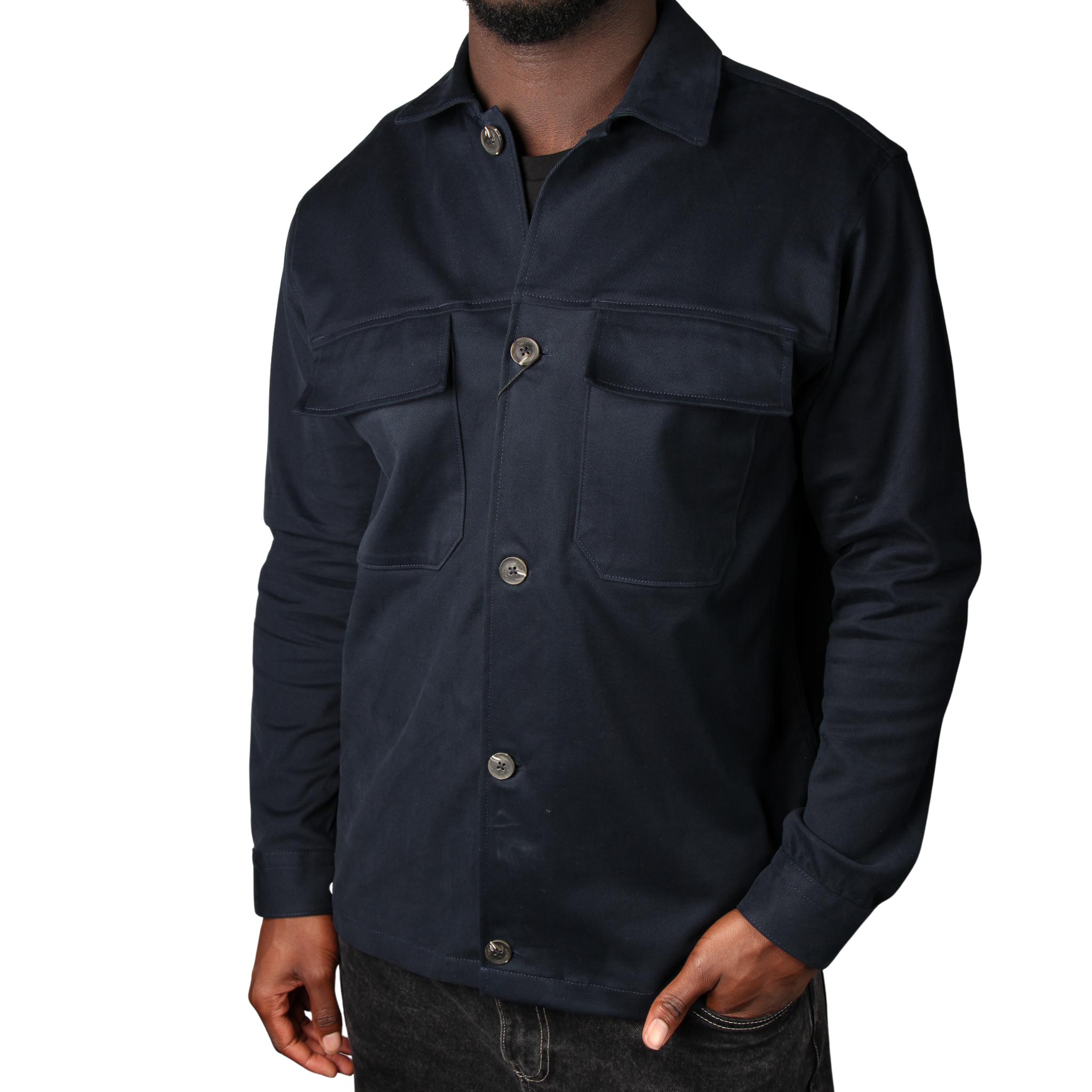 Mens Remus Uomo Dark Blue Paolo Overshirt