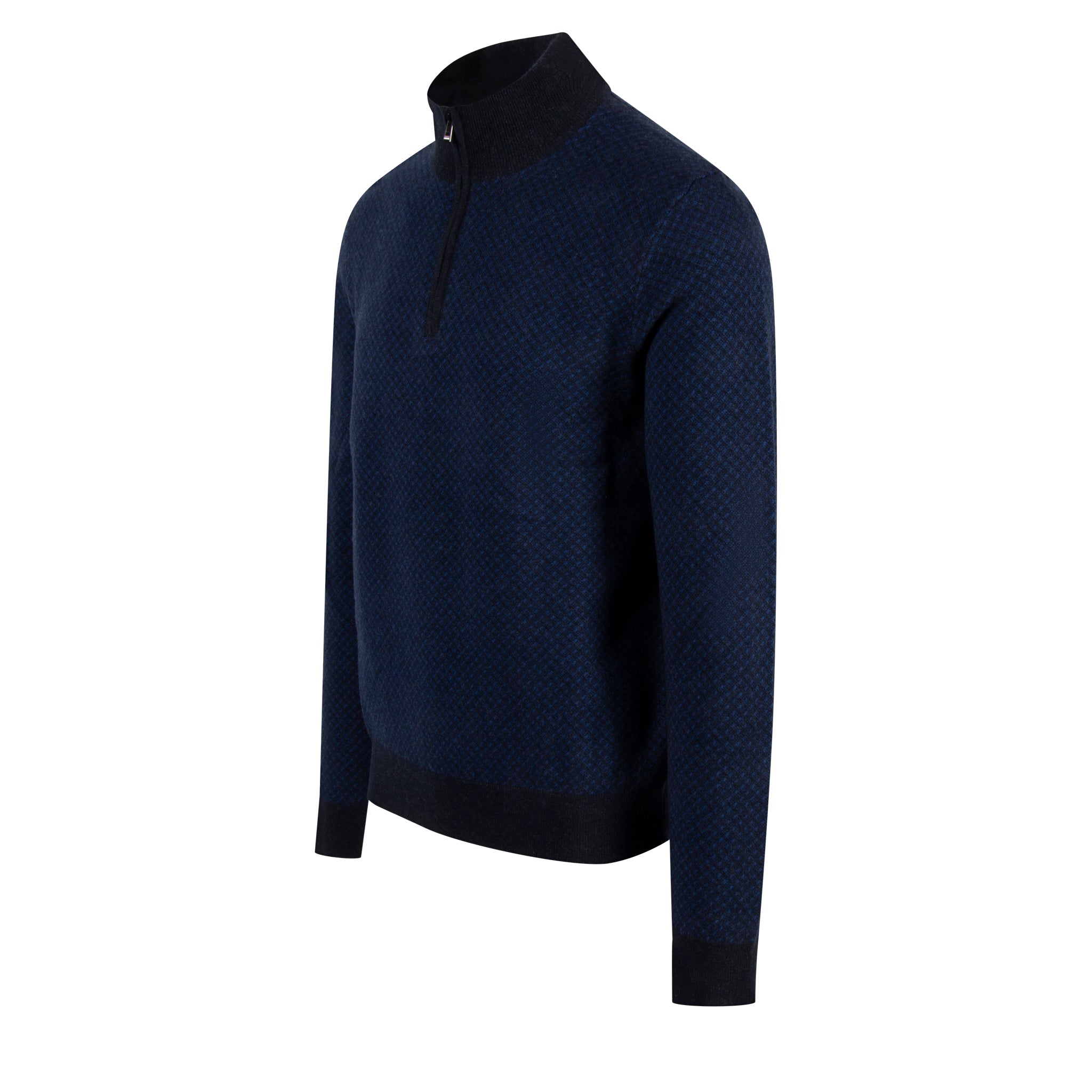 Mens BOSS Dark Blue H-Eltorino Half Zip Knit