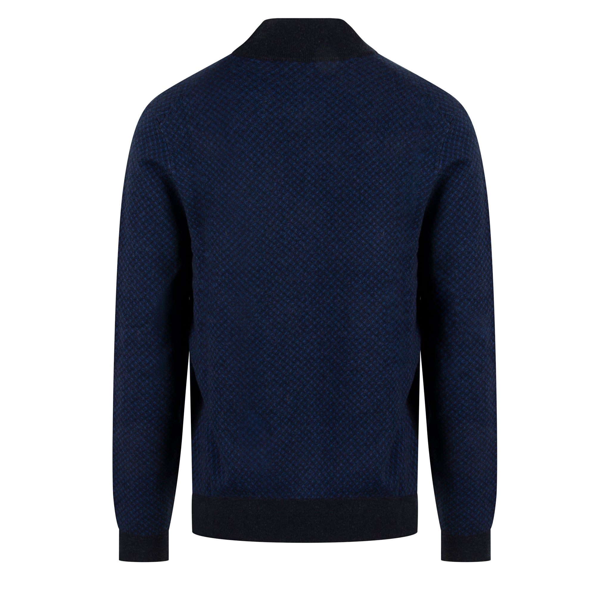 Mens BOSS Dark Blue H-Eltorino Half Zip Knit