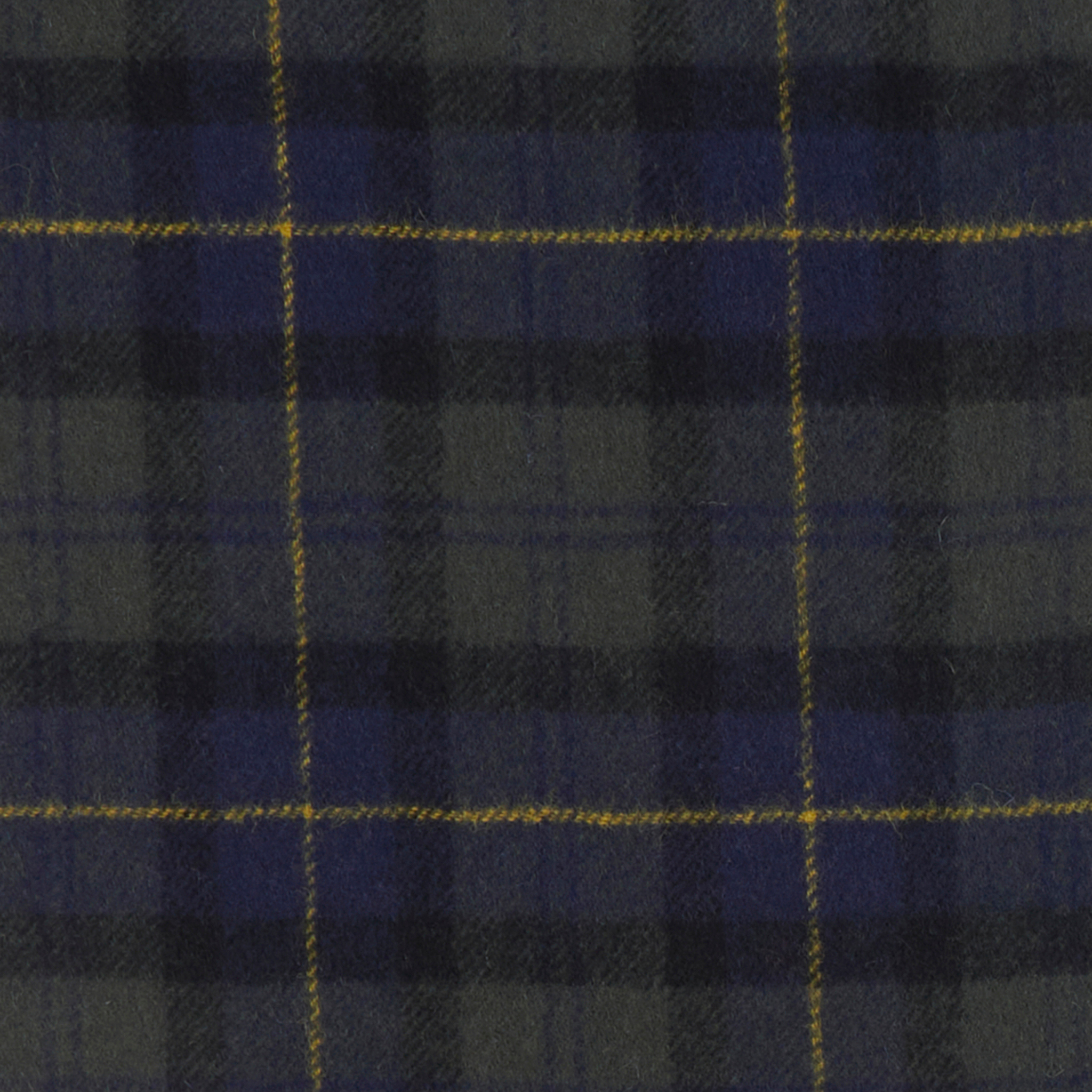 Barbour Olive Night Tartan Lambswool Scarf