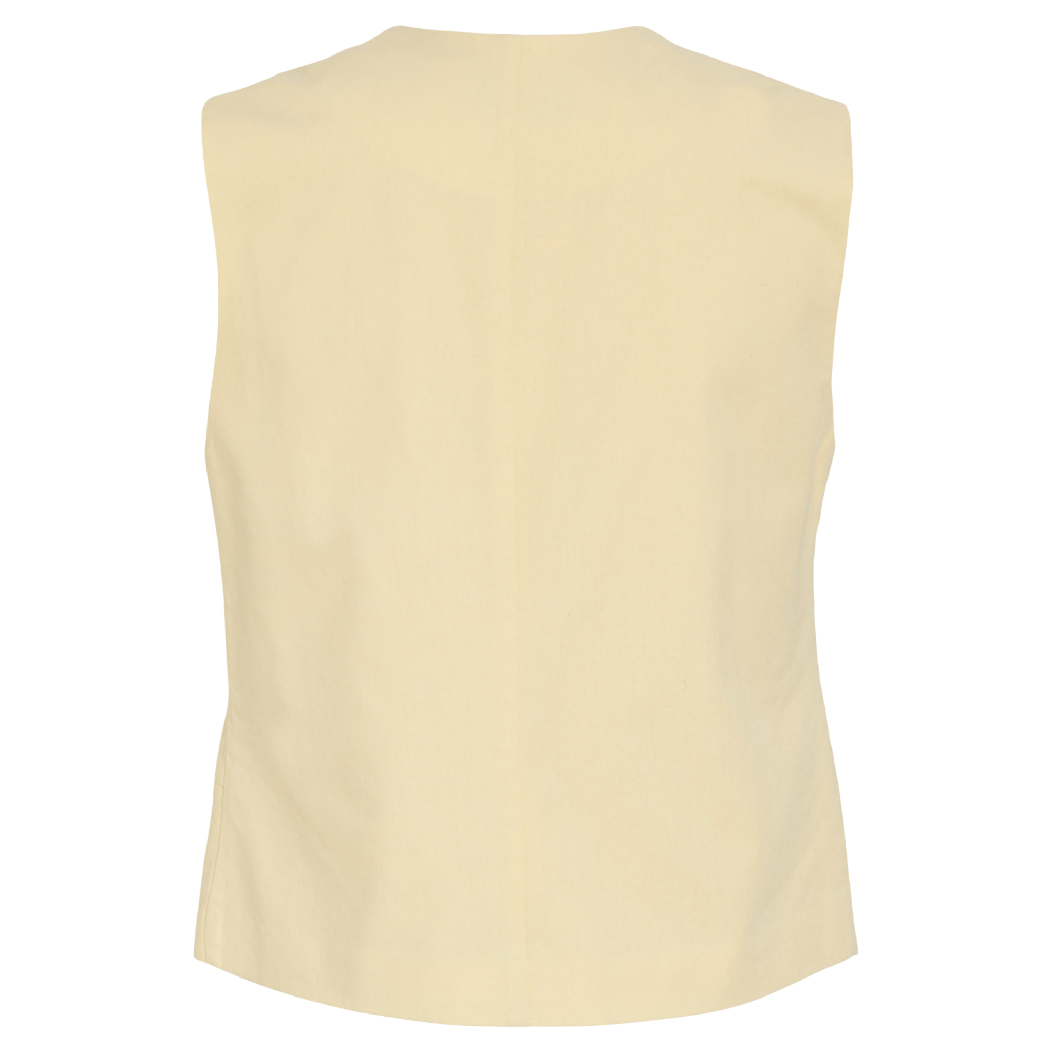 Womens Vila Pastel Yellow Vialara Waistcoat