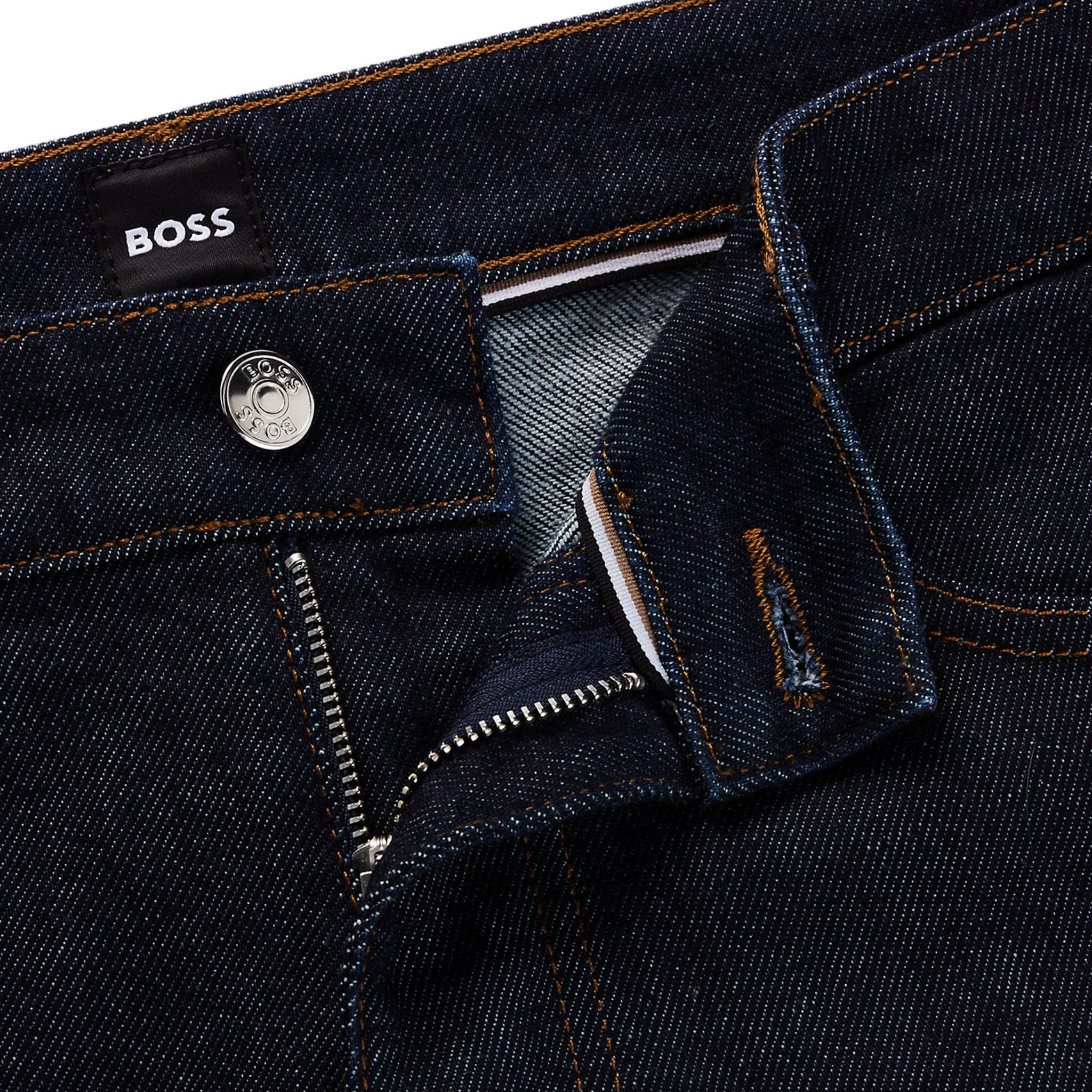 Mens BOSS Navy H-Delaware Slim Fit Jeans