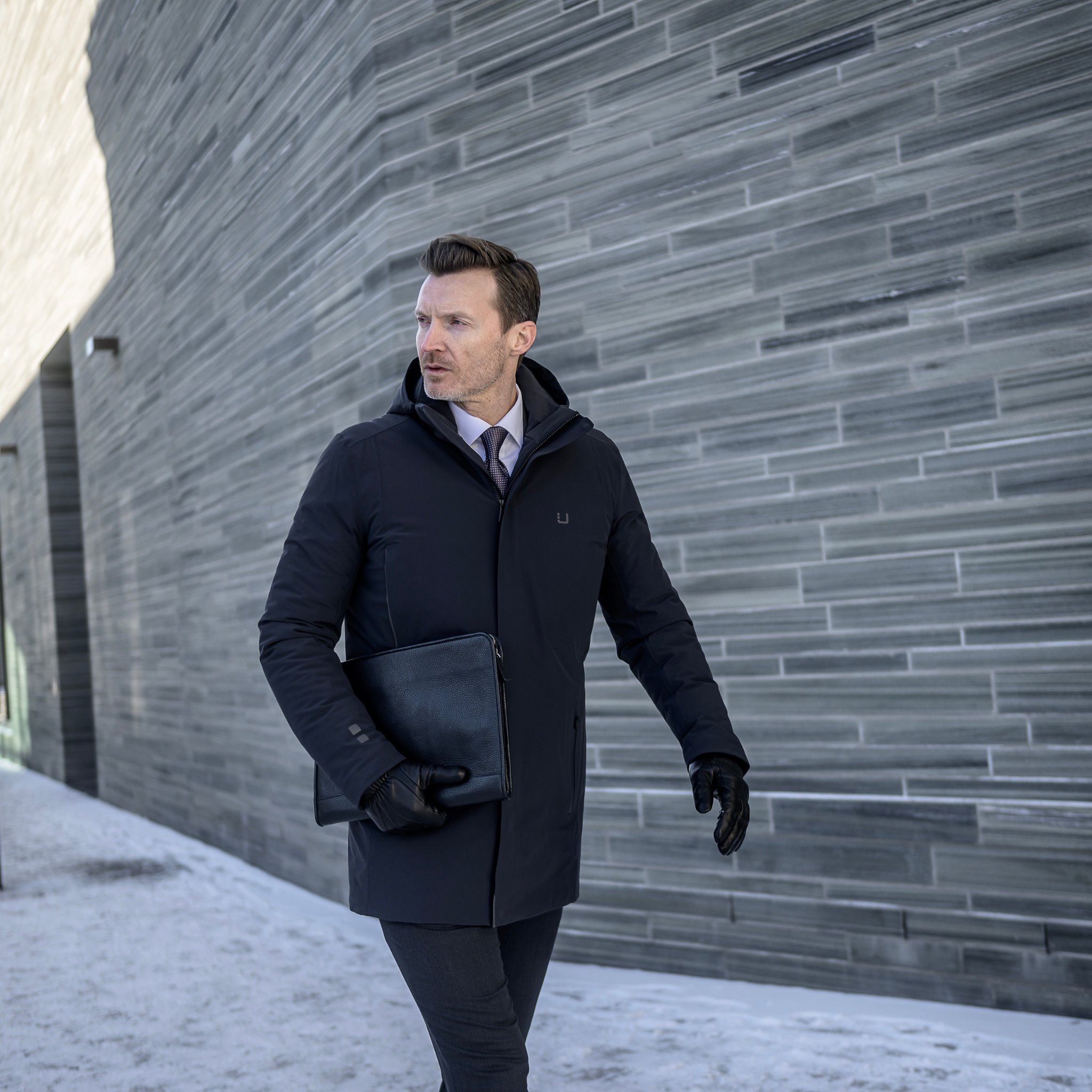 Mens UBR Black Storm Regulator Parka