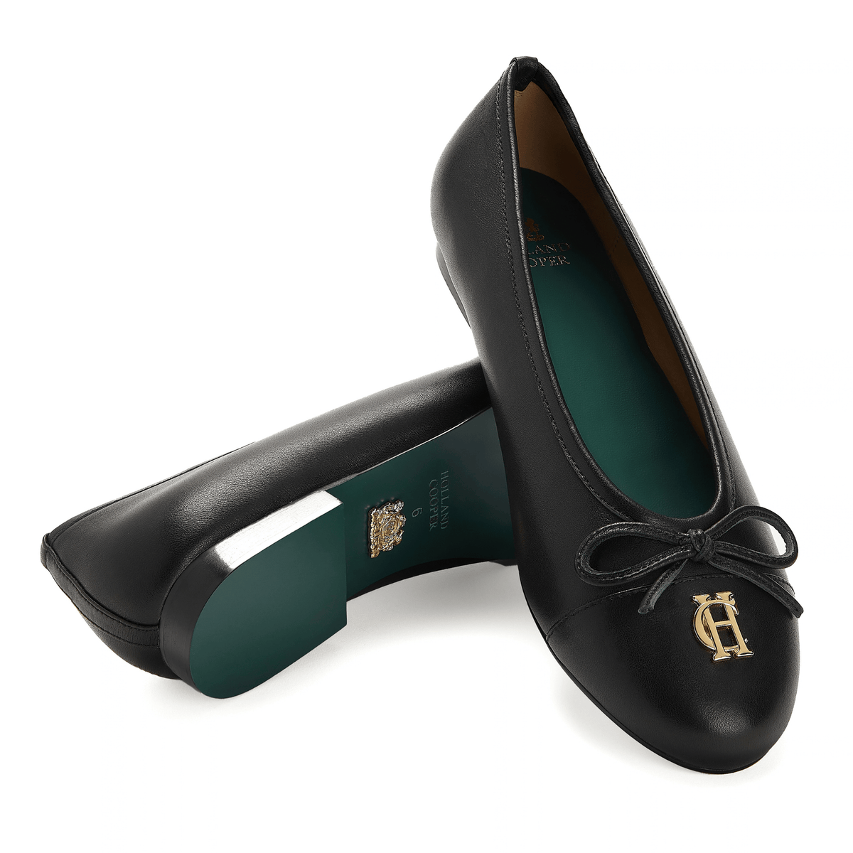 Womens Holland Cooper Black Ballet Shoes