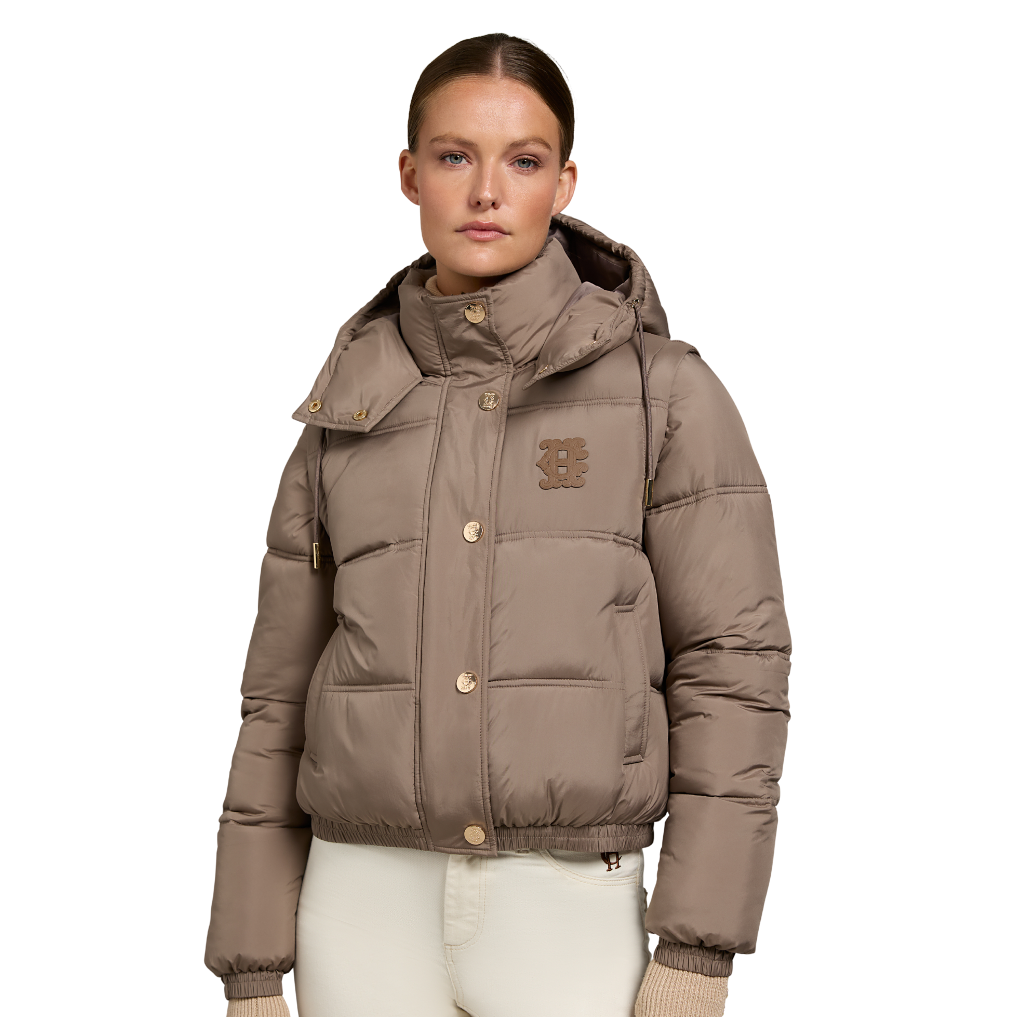 Womens Holland Cooper Porcini Milton Convertible Jacket
