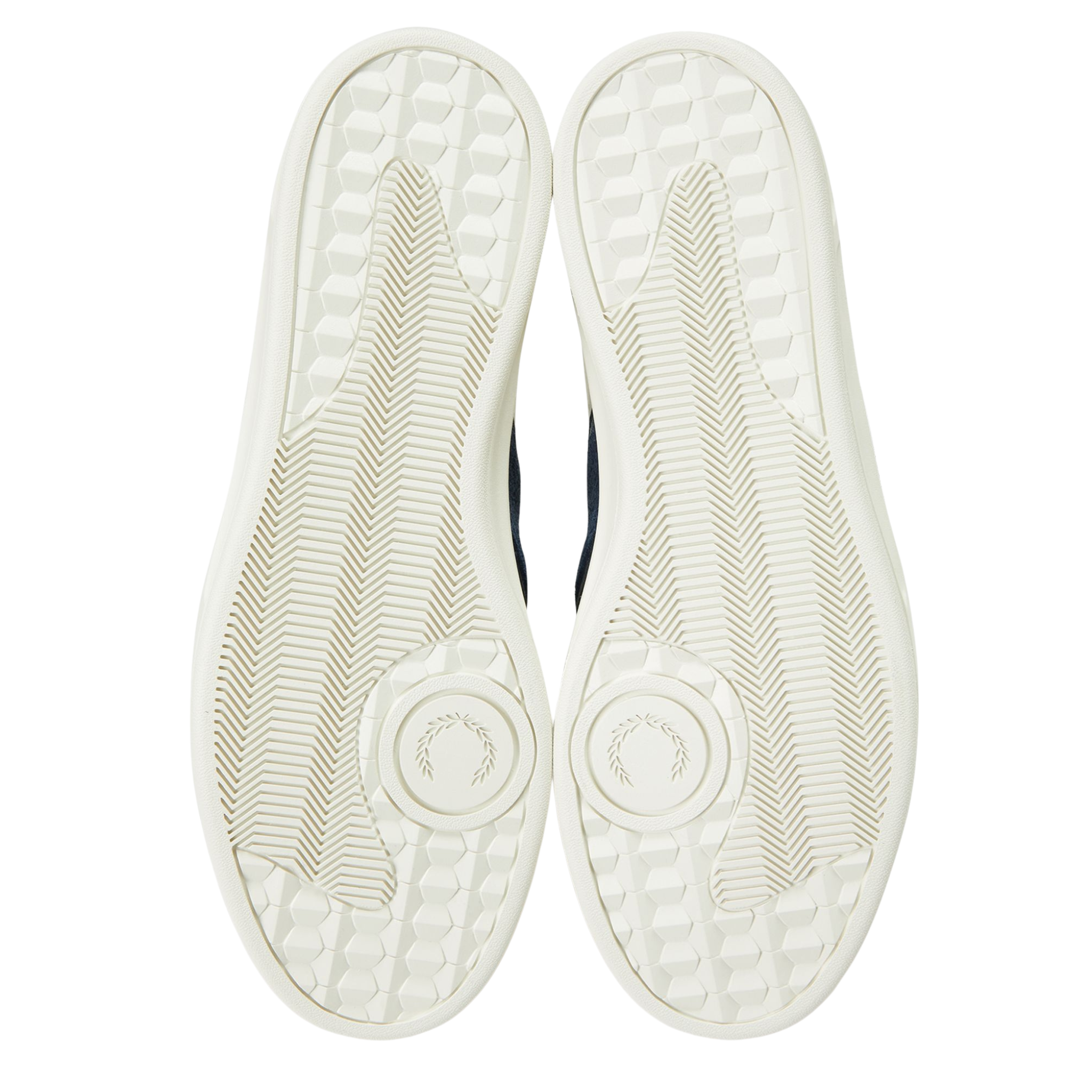 Mens Fred Perry Porcelain B4 Textured Leather Trainers