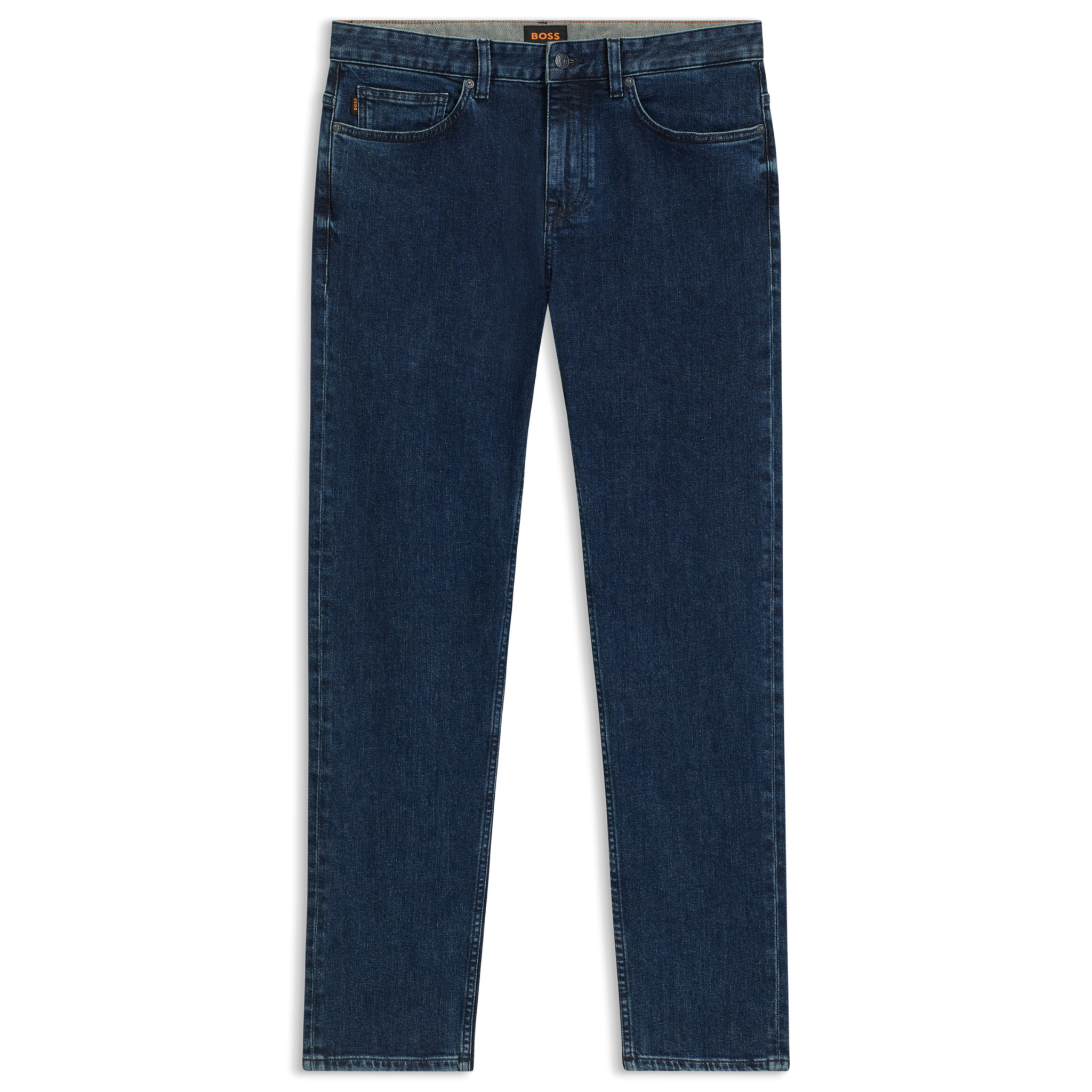 Mens BOSS Navy Delaware Slim Fit Jeans