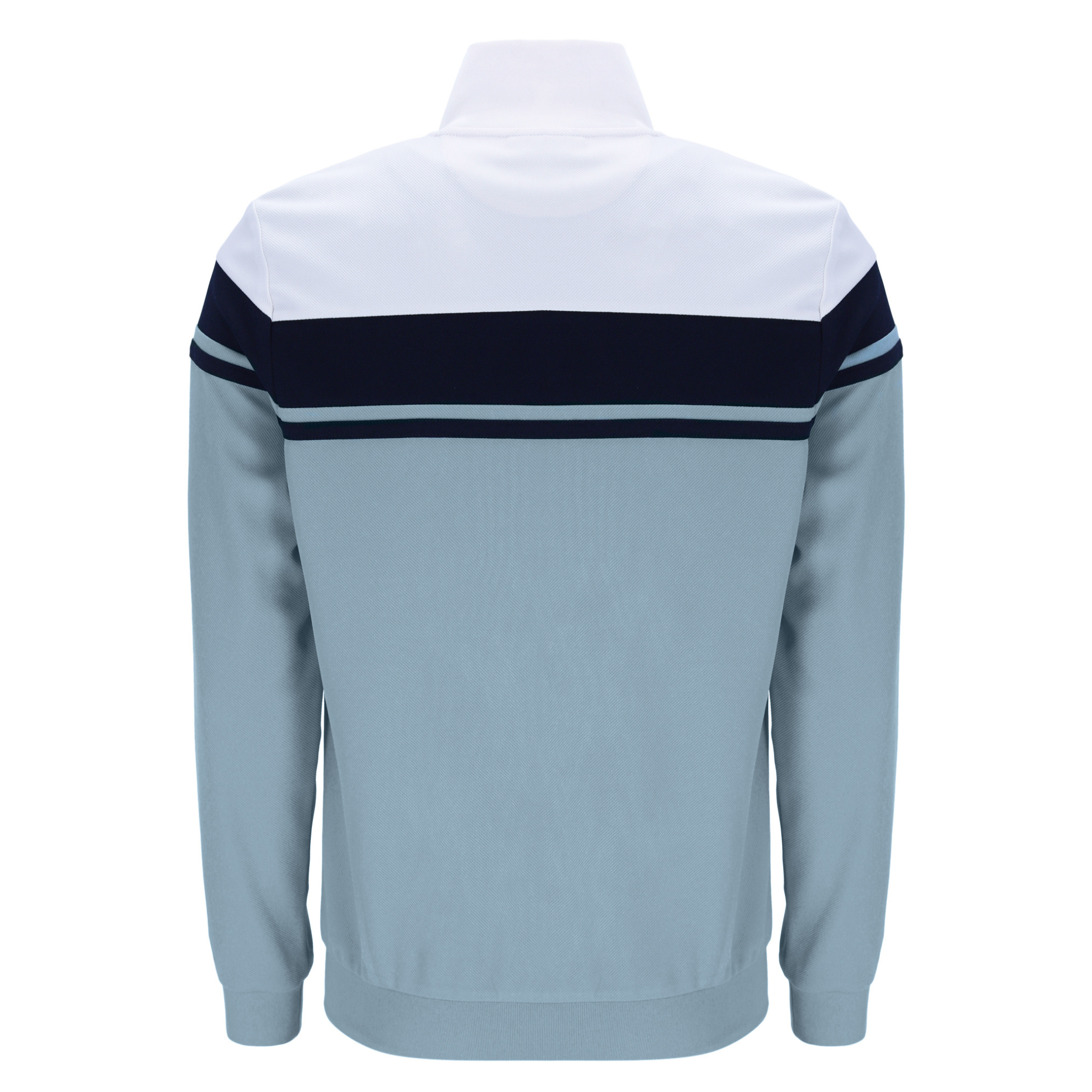 Mens Sergio Tacchini White/Maritime Blue/Lead Damarindo Track Top