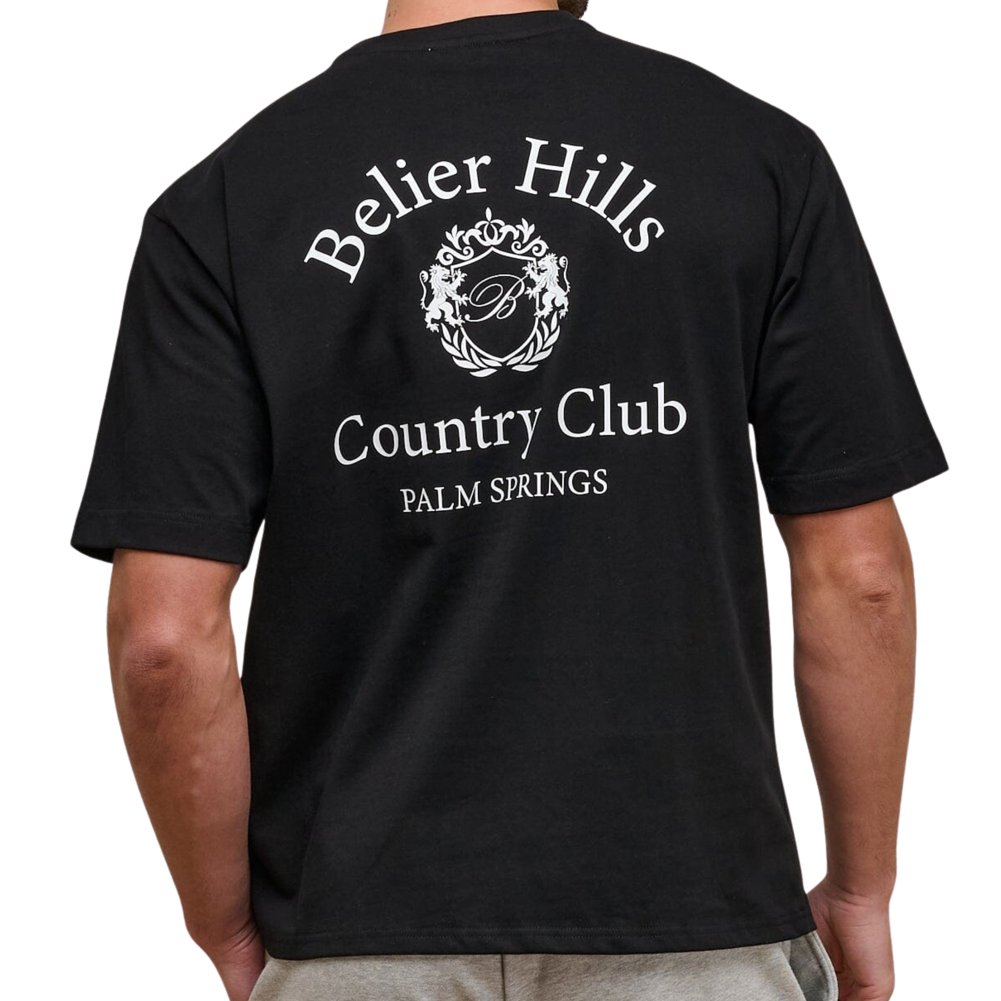 Mens Belier Black/White Country Club S/s T Shirt