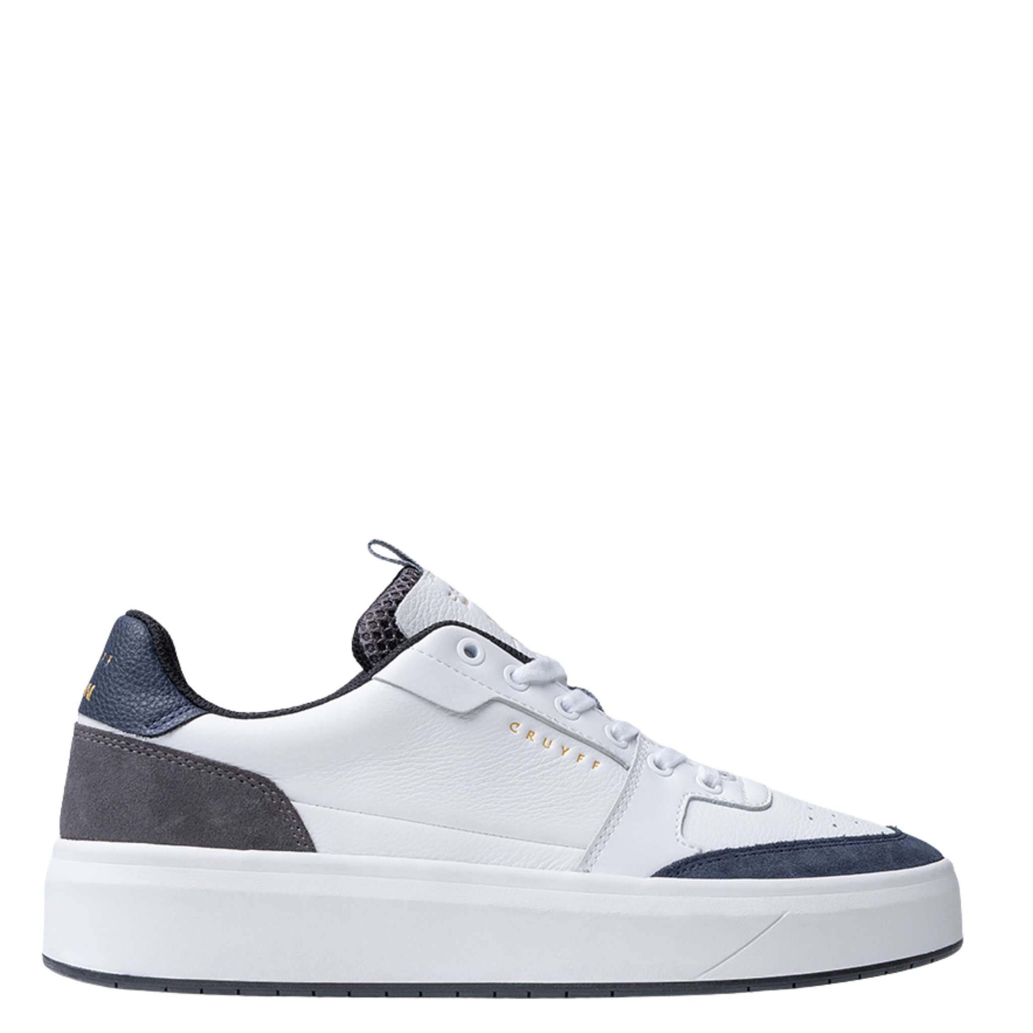 Mens Cruyff White/Navy Endorsed Pro Trainers