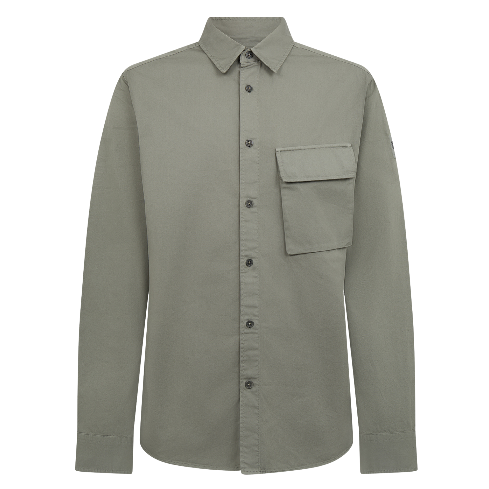Mens Belstaff Sage Green Scale L/s Shirt
