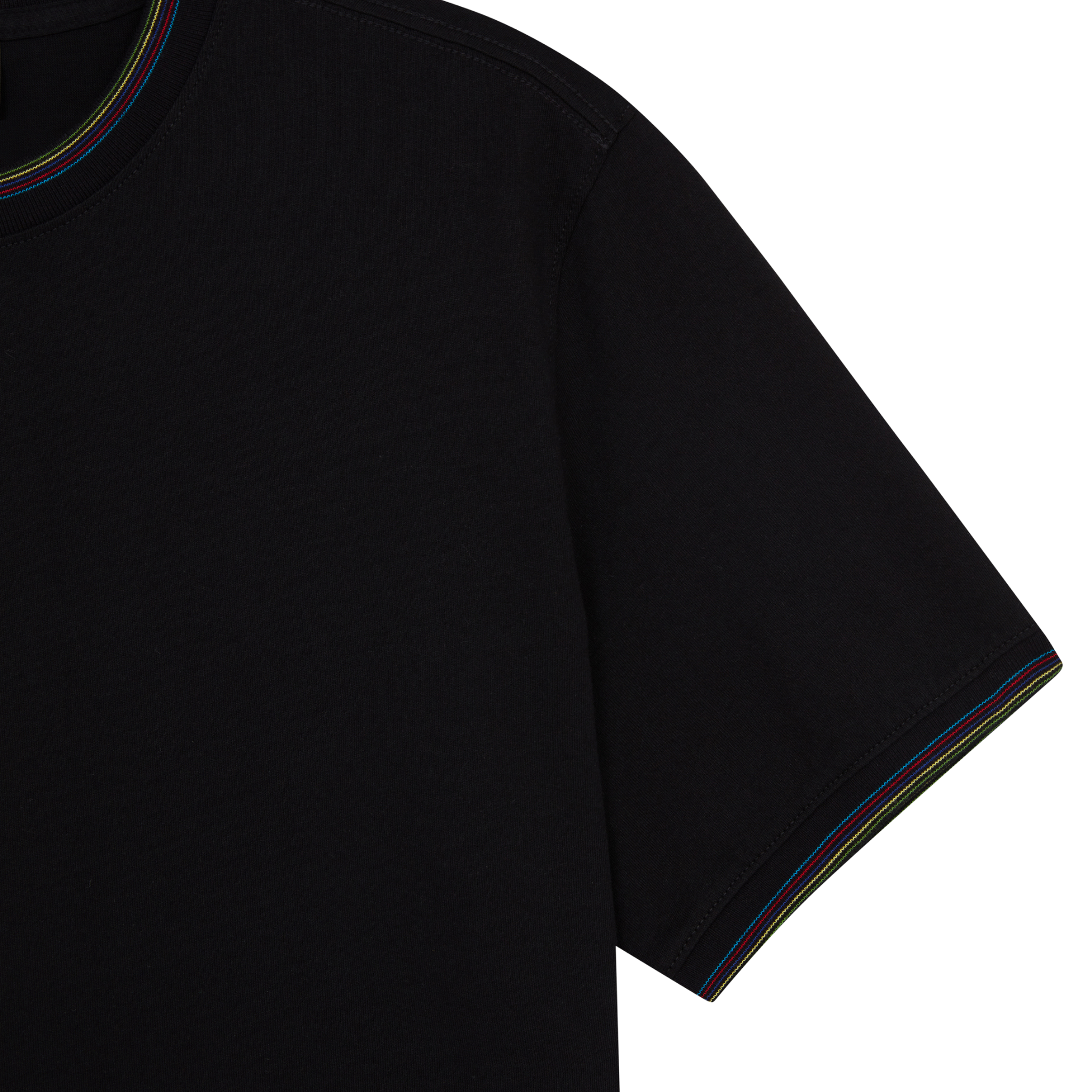 Mens Paul Smith Black Tipped Sports Stripe S/s T Shirt
