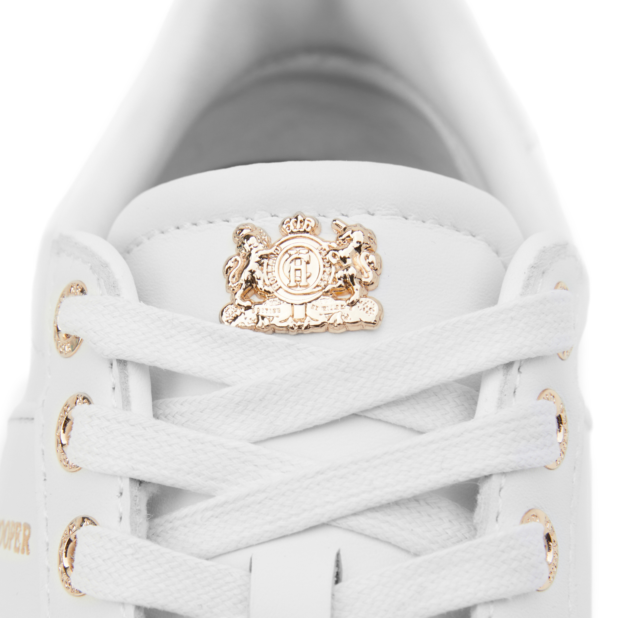 Womens Holland Cooper White Knightsbridge Court Trainers