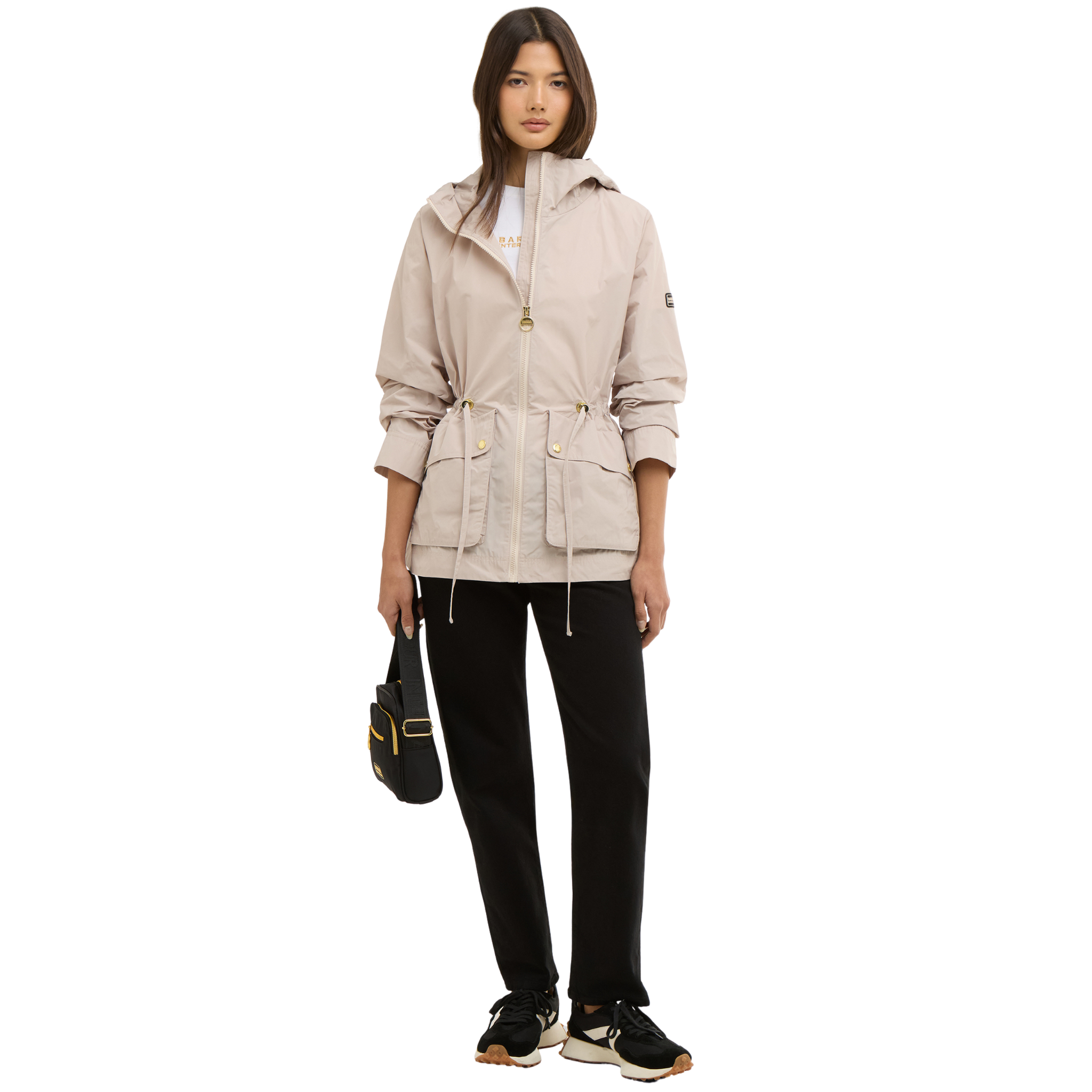 Womens Barbour International Cement Piper Showerproof Jacket