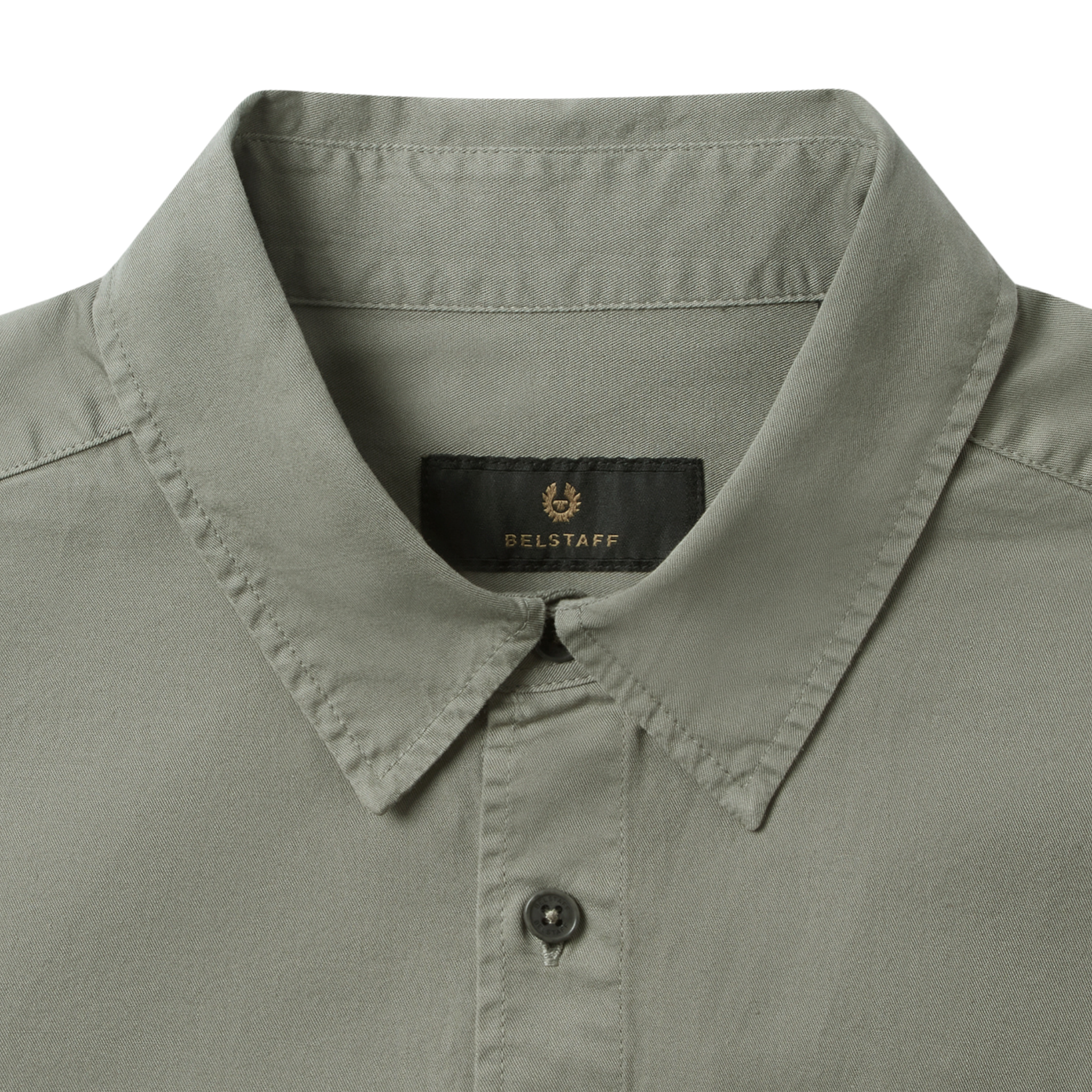 Mens Belstaff Sage Green Scale L/s Shirt