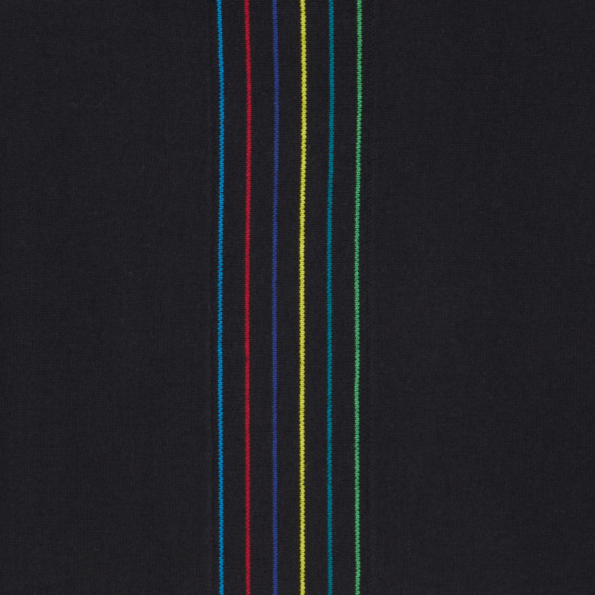 Mens Paul Smith Black Sports Stripe Half Zip Knit Jumper