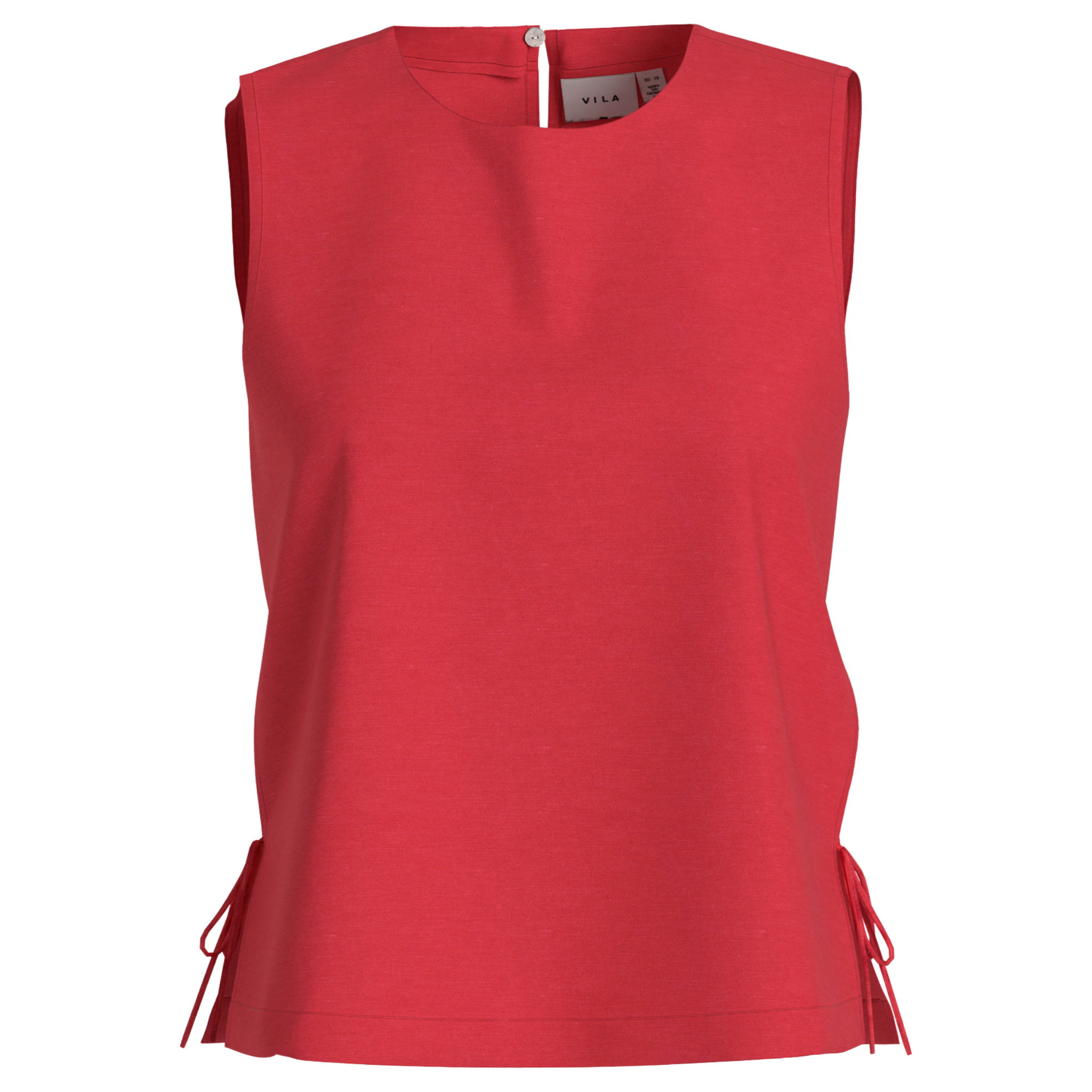 Womens Vila Hibiscus Viprisilla Tie Side Top