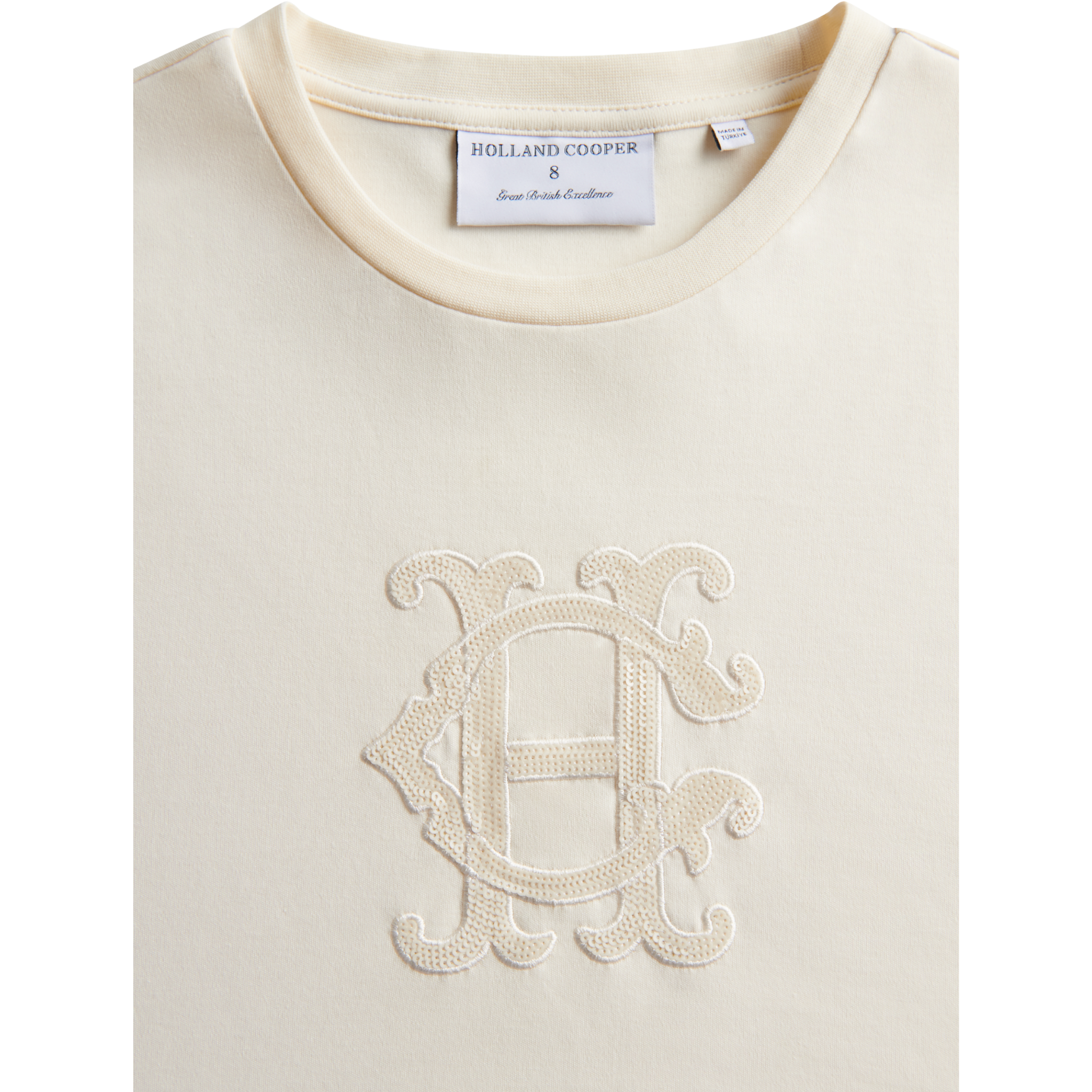 Womens Holland Cooper Ecru HC Motif S/s T Shirt